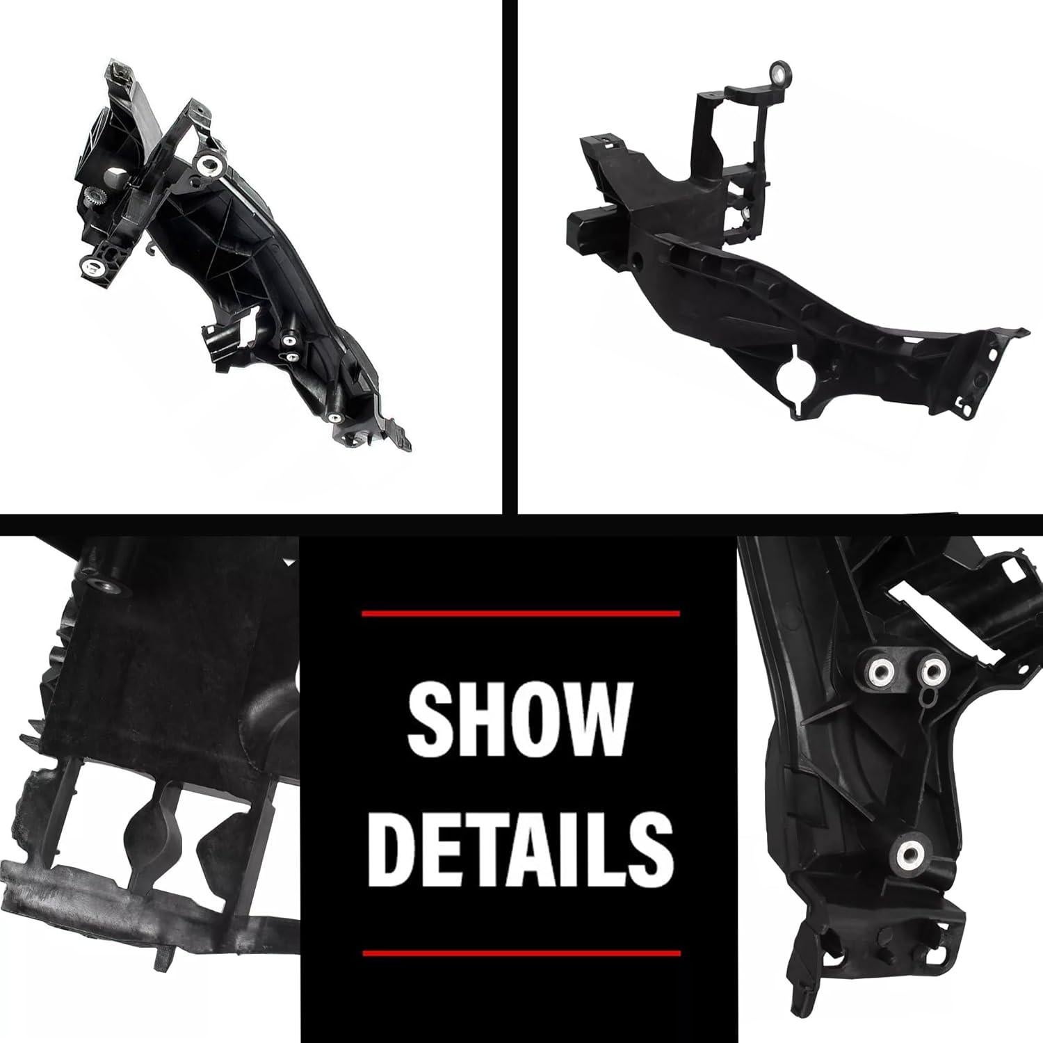 Placa de Soporte Faro Audi A5 S5 RS5 2013-2016 - 4 Piezas