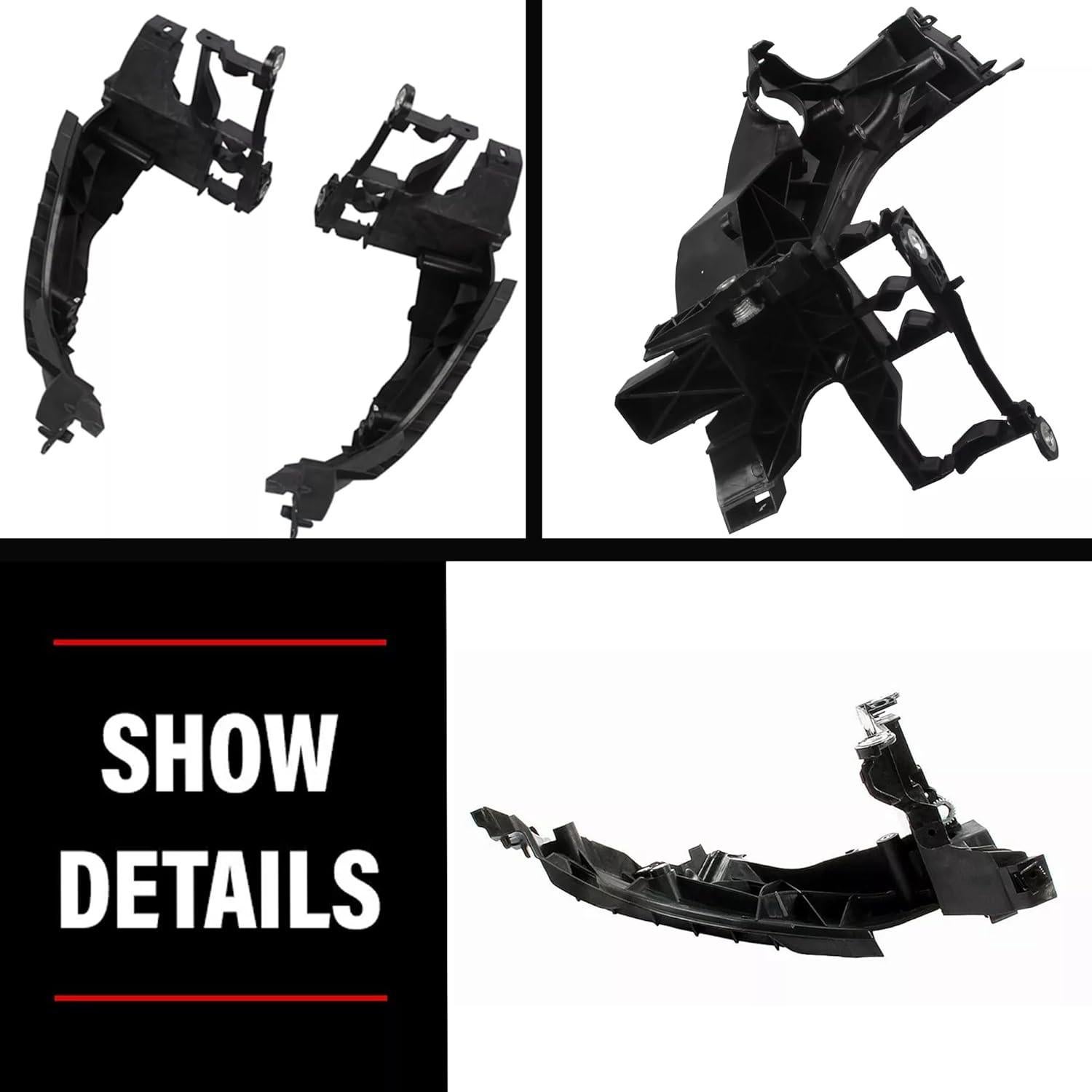 Placa de Soporte Faro Audi A5 S5 RS5 2013-2016 - 4 Piezas