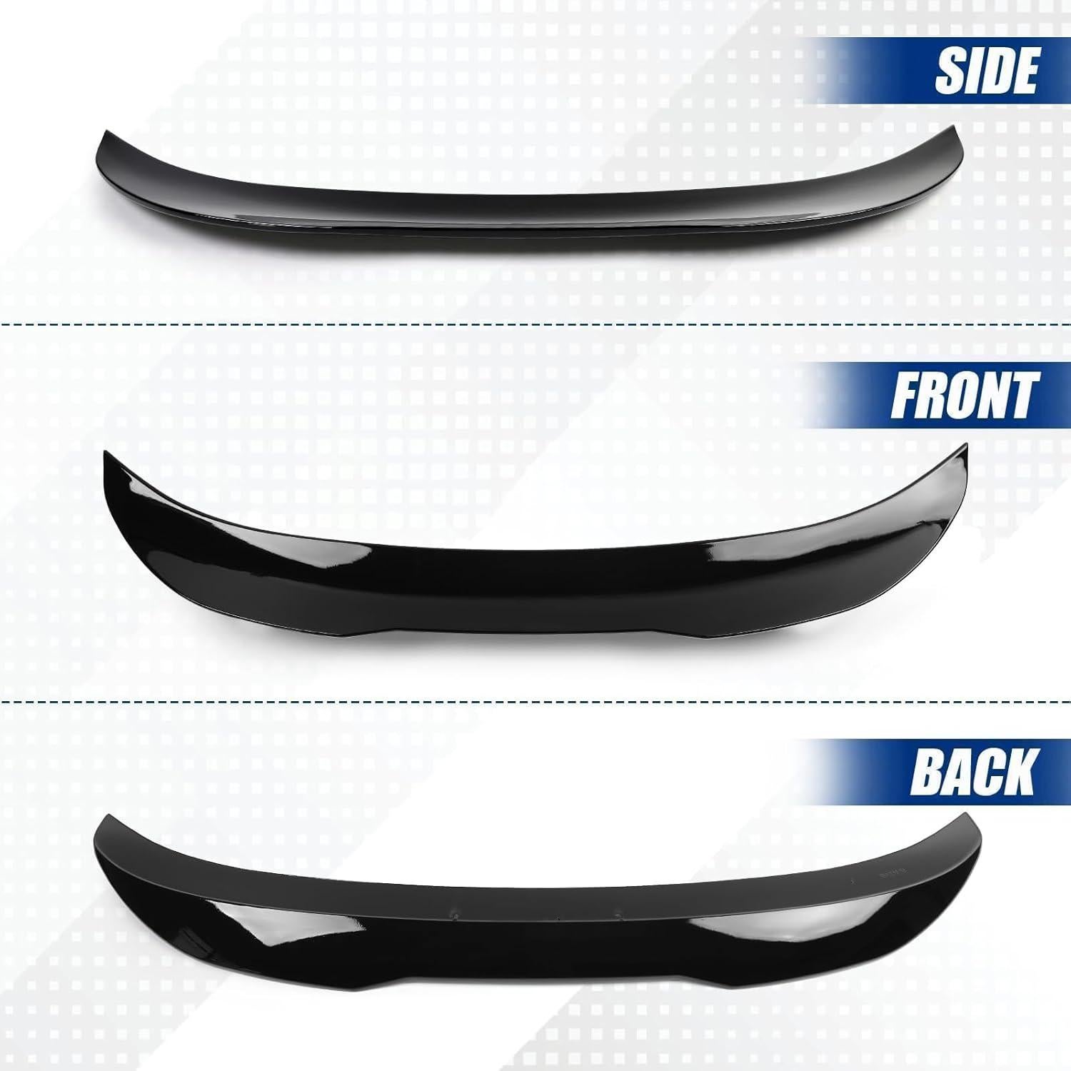 Spoiler Trasero YESENTECH F30 F80 M3 2012-2018 Negro Brillante