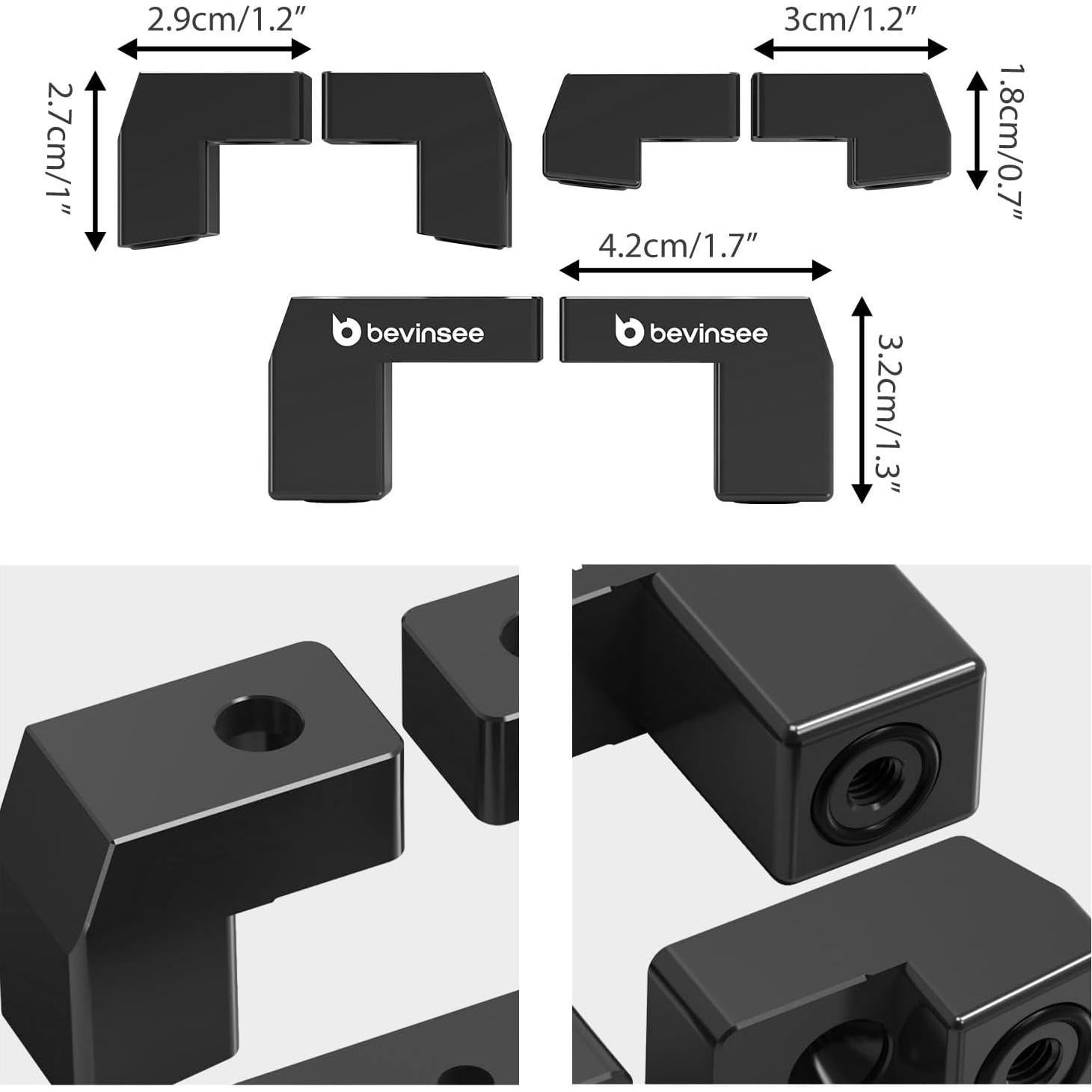 Kit de Extensión de Alerón Bevinsee Rojo para Ford Fiesta ST 2014-2019