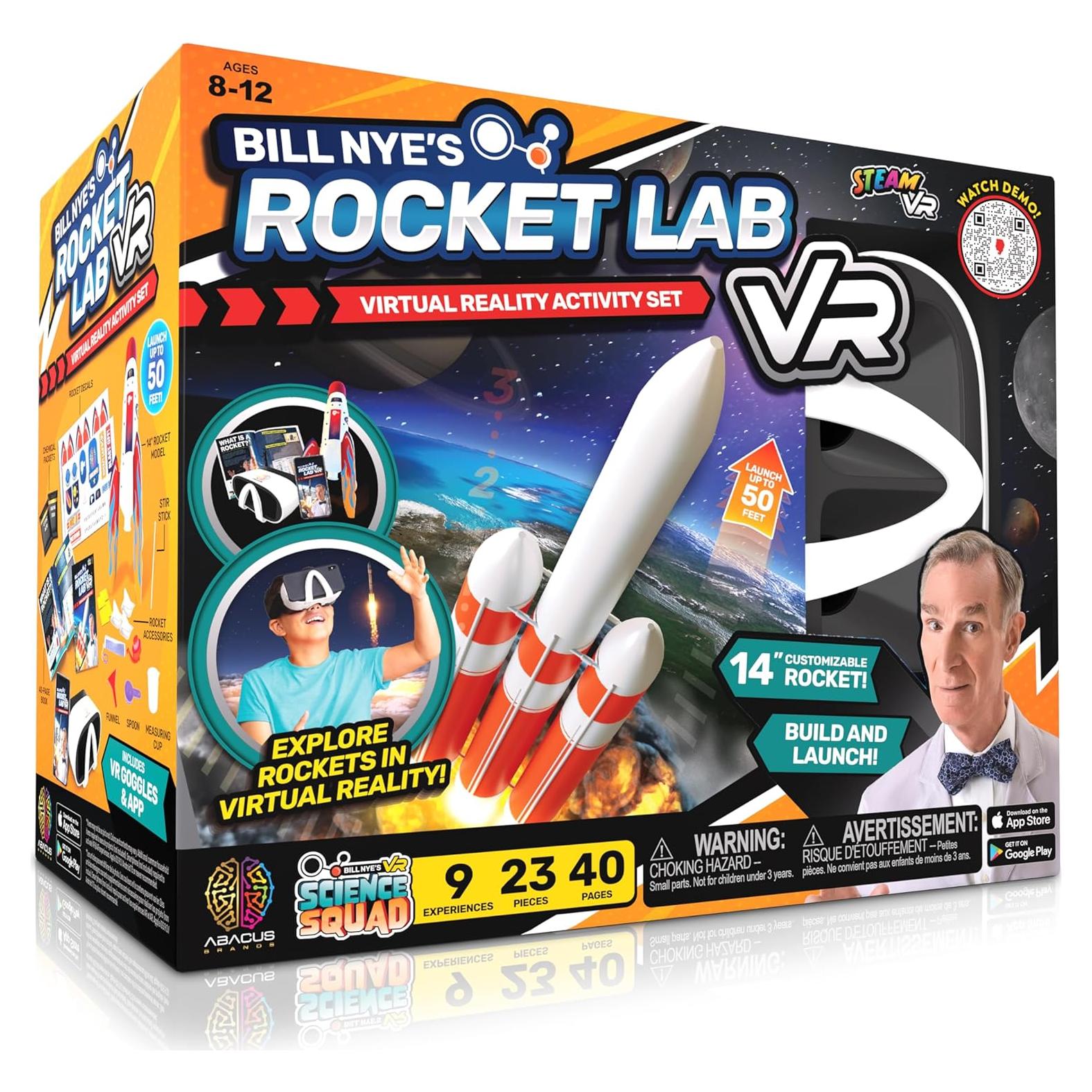 Kit de Ciencia VR Bill Nye Cohete 23 Piezas 8-12 Años