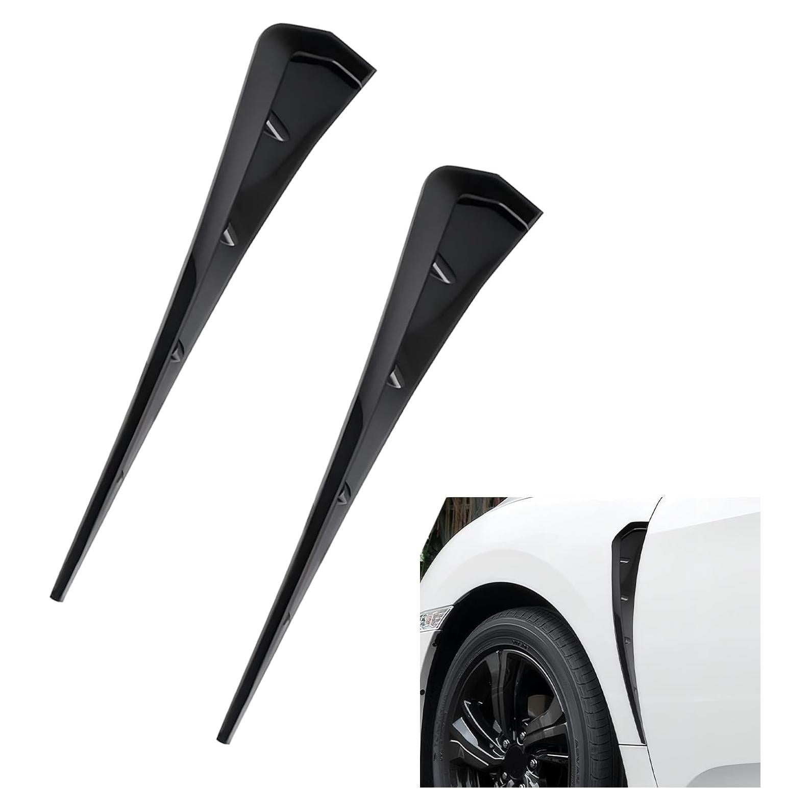 Ventilaciones Laterales de Guardabarros Qurbuns 2 PCS Negro