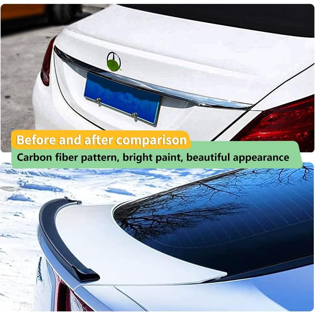 Kit de alerón trasero Ziciner para maletero de coche 140x4.5cm