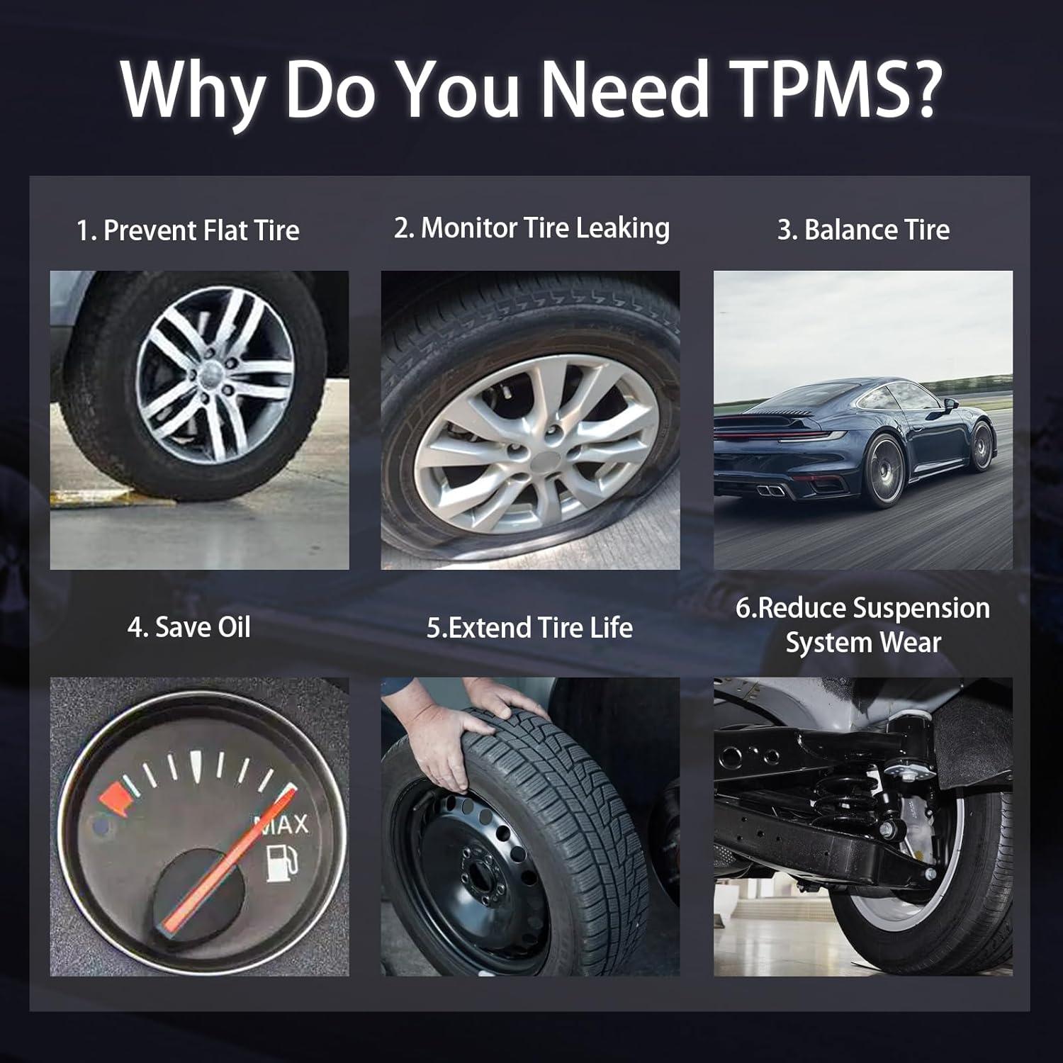 Sensor TPMS Marsflex 42607-33021 para Toyota y Lexus - Juego de 4