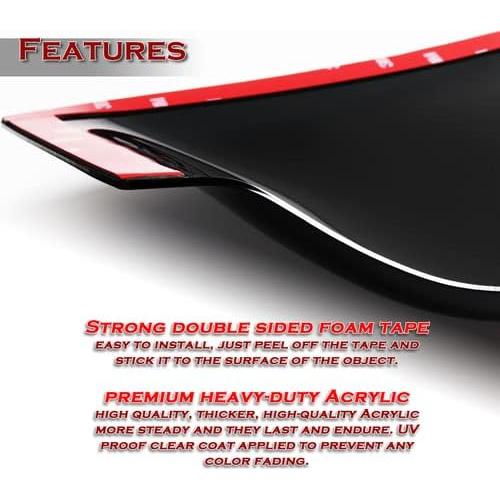 Alerón Trasero Acrílico Negro Humo para Chevrolet Camaro 2016-2018