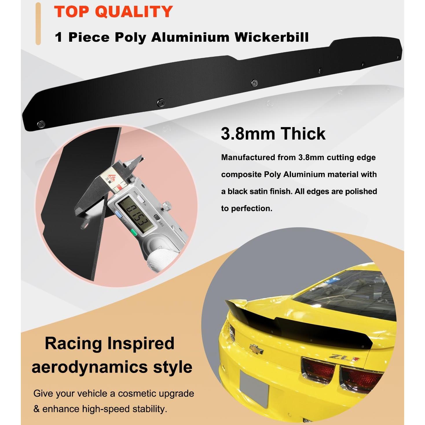 Spoiler Trasero Wickerbill Camoo para Chevy Camaro 2010-2013