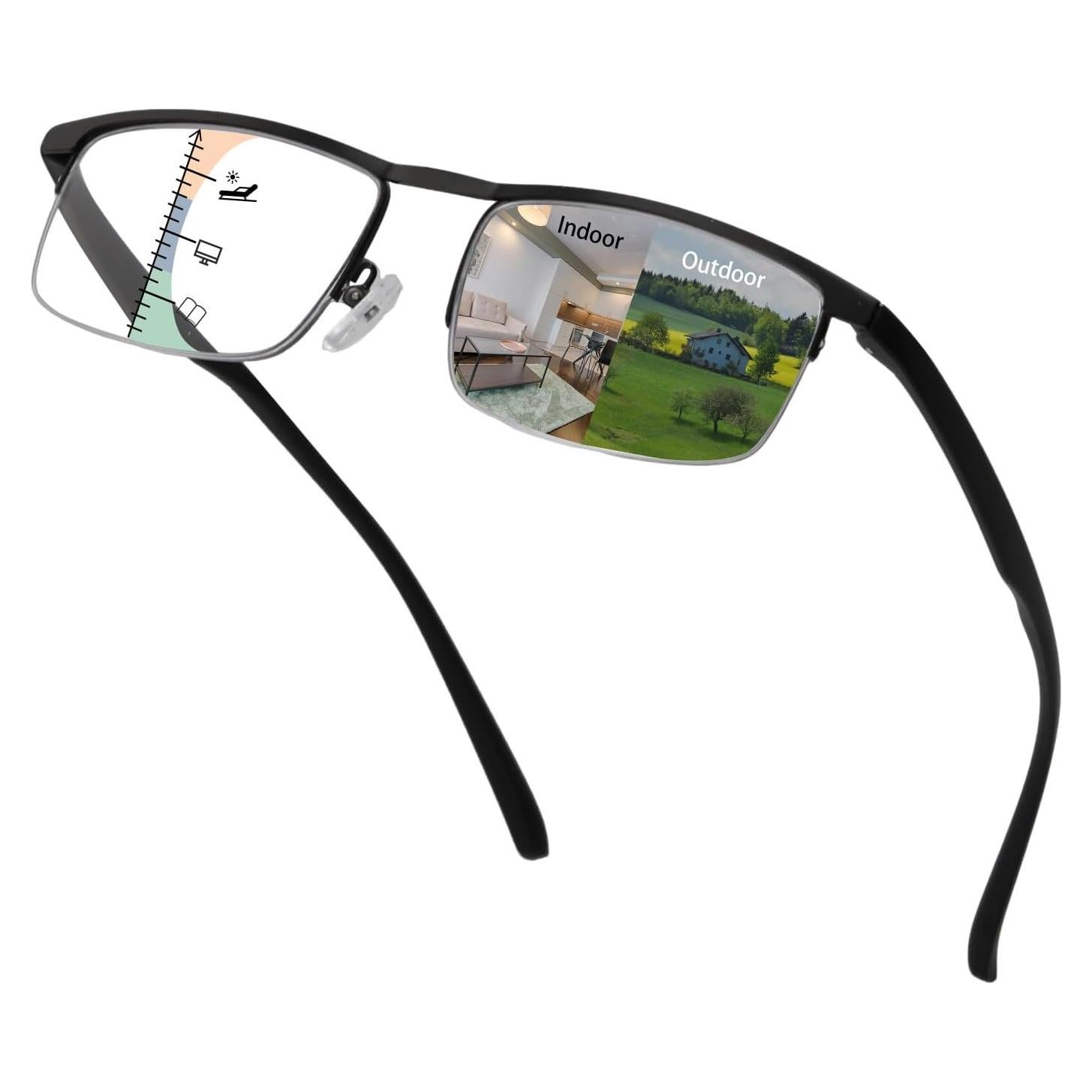 Gafas de lectura progresivas fotoquímicas UV400 UXAOSVME