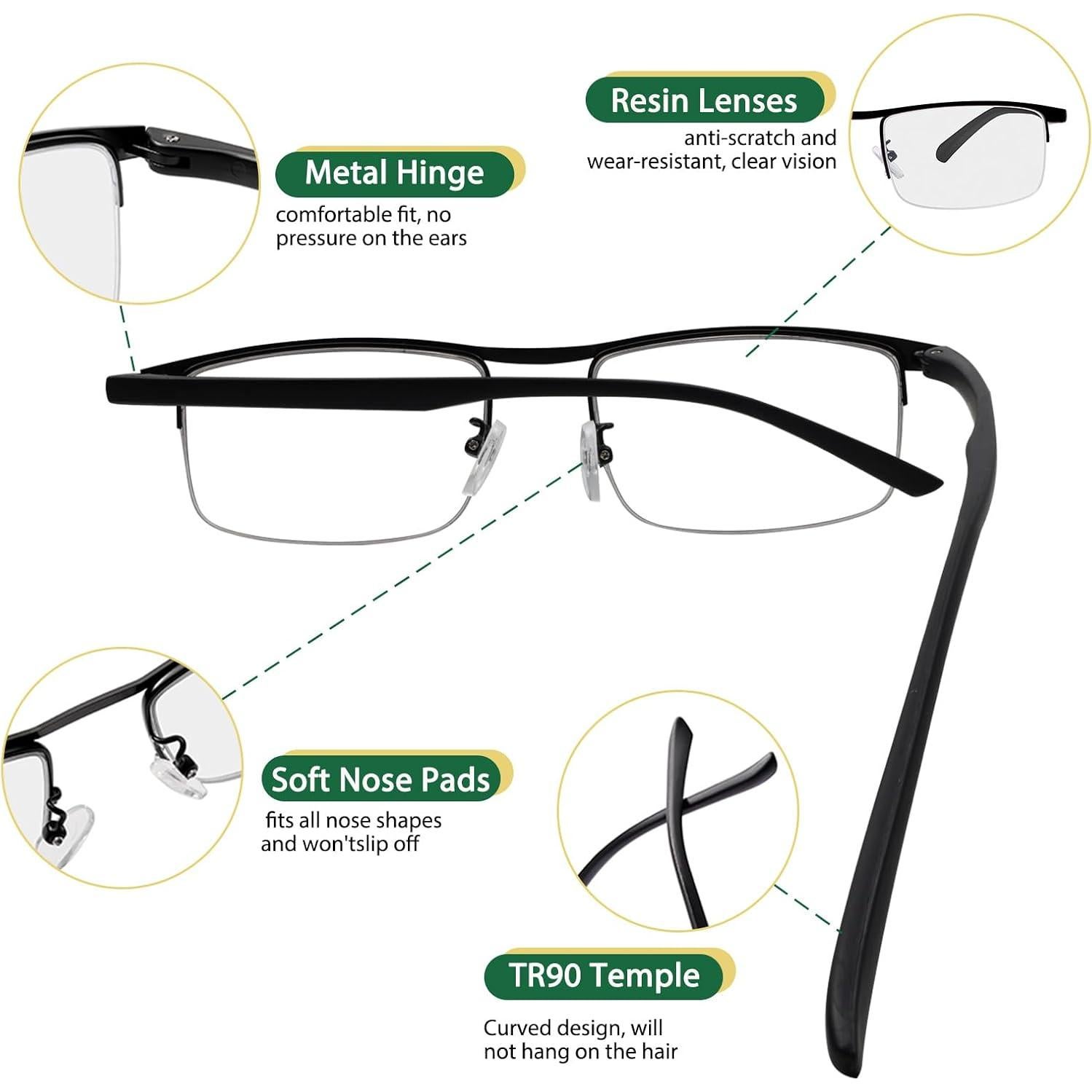 Gafas de lectura progresivas fotoquímicas UV400 UXAOSVME