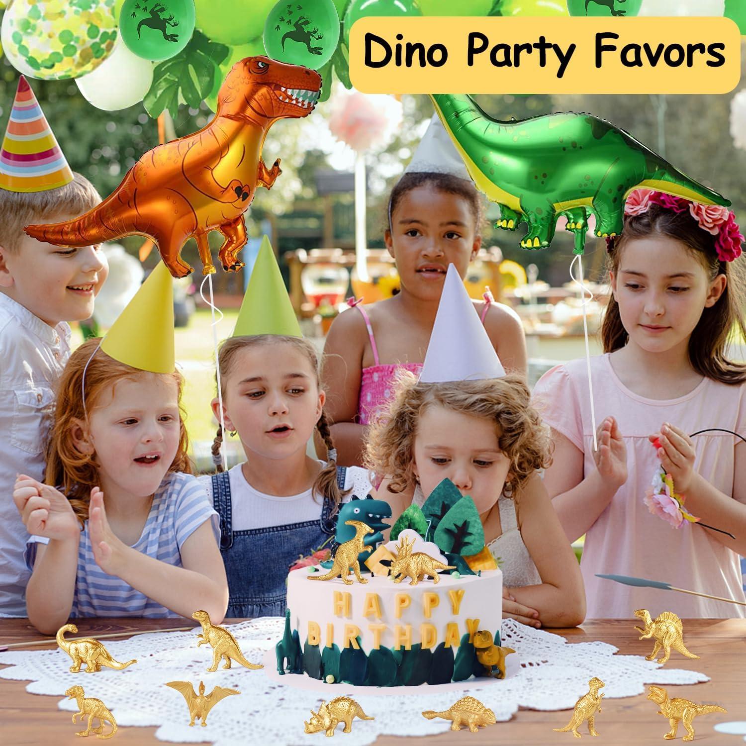 Figuras de Dinosaurios Dorados AugToy 48PCS Decoración Fiesta