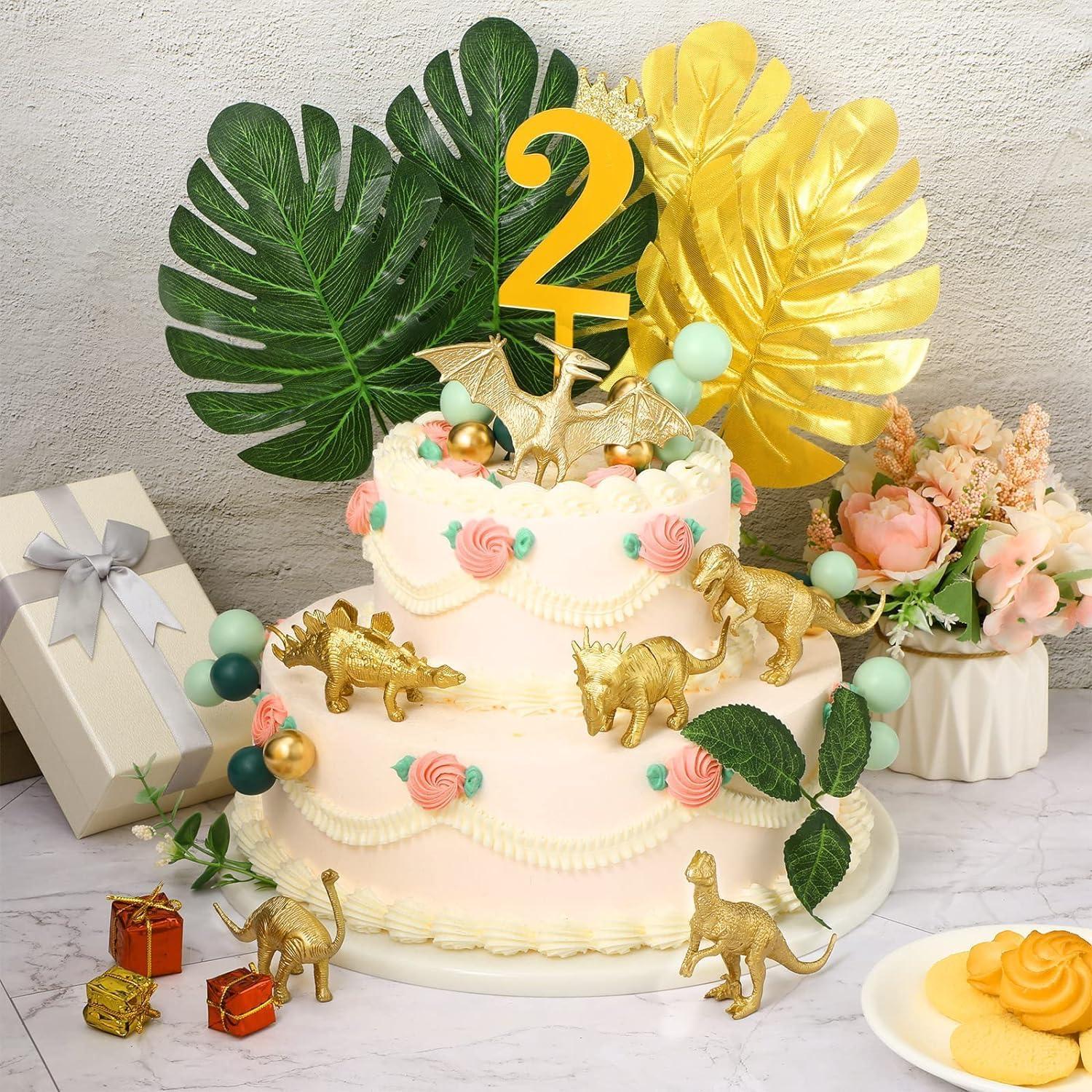 Figuras de Dinosaurios Dorados AugToy 48PCS Decoración Fiesta