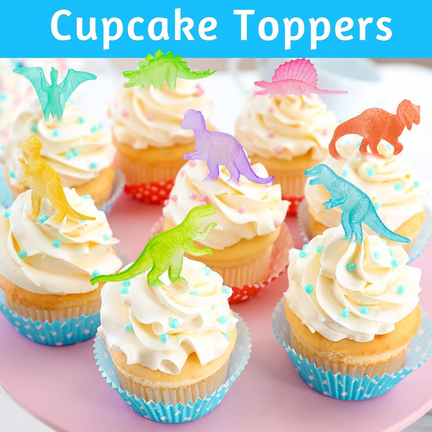 16 Figuras de Dinosaurios Brillantes AugToy para Fiestas