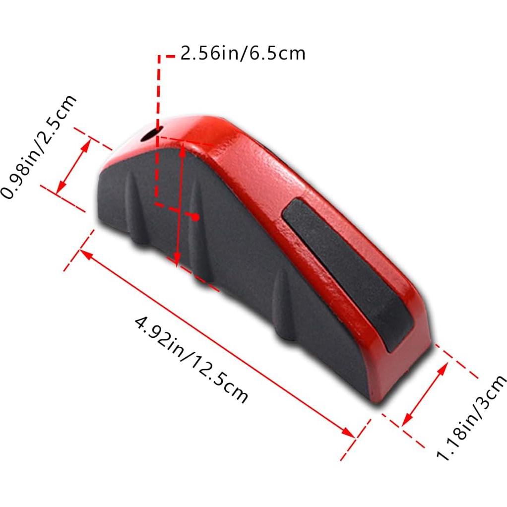 4 Alerones Difusores Traseros Couslcd para Coche SUV Rojo Negro