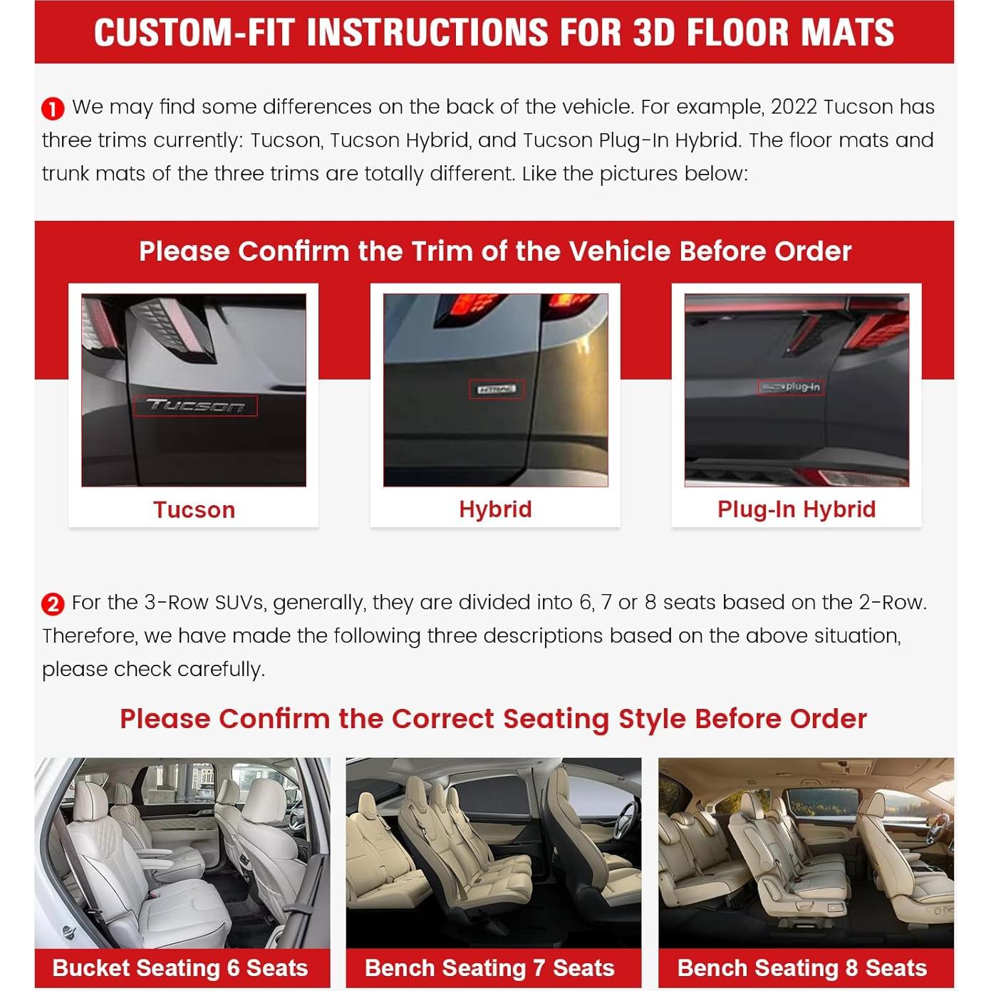 Mats de Piso 3D TPE IKON MOTORSPORTS para BMW X1/X2 2023-2025