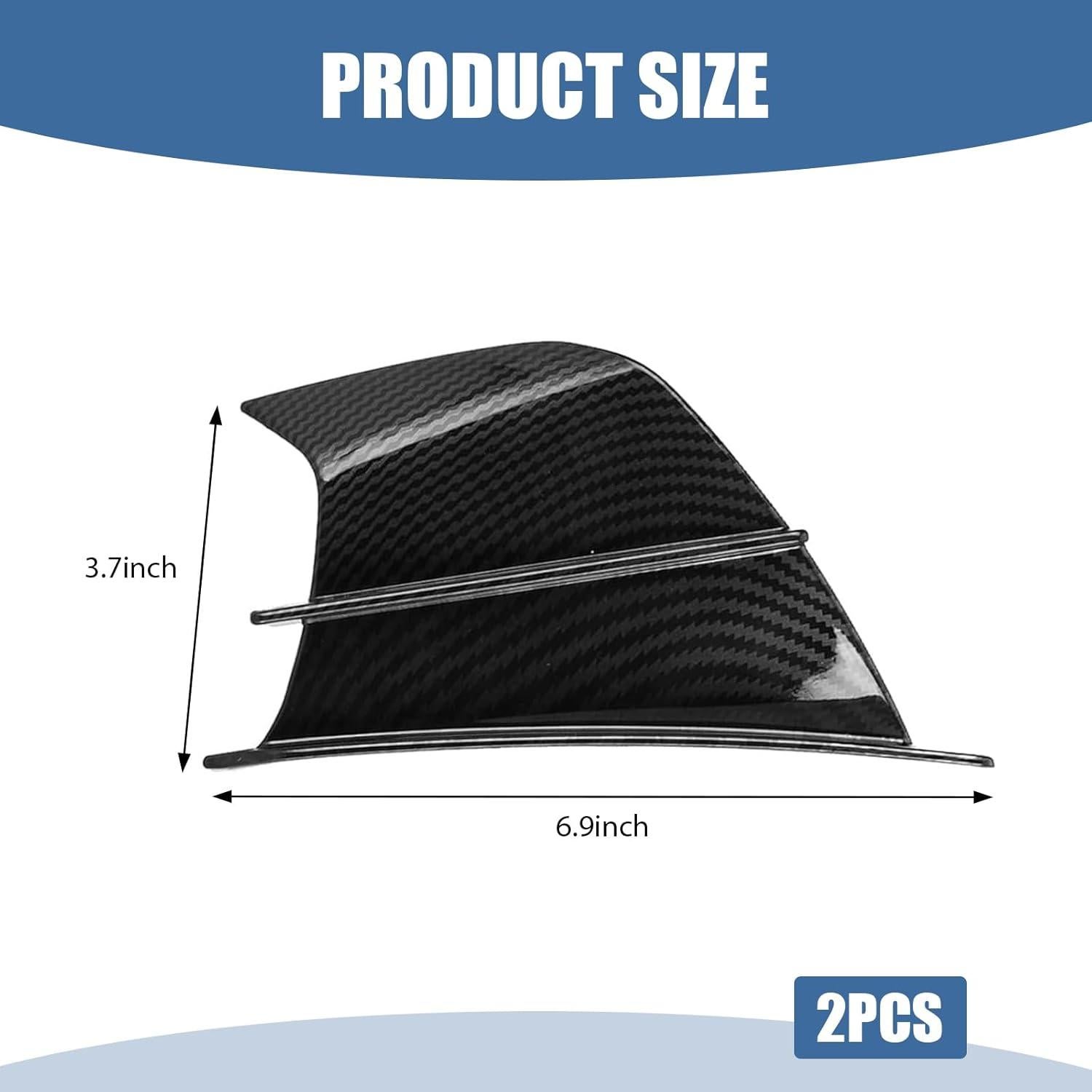 Alerón de Carenado de Motocicleta Bawkars 2 PCS Fibra de Carbono