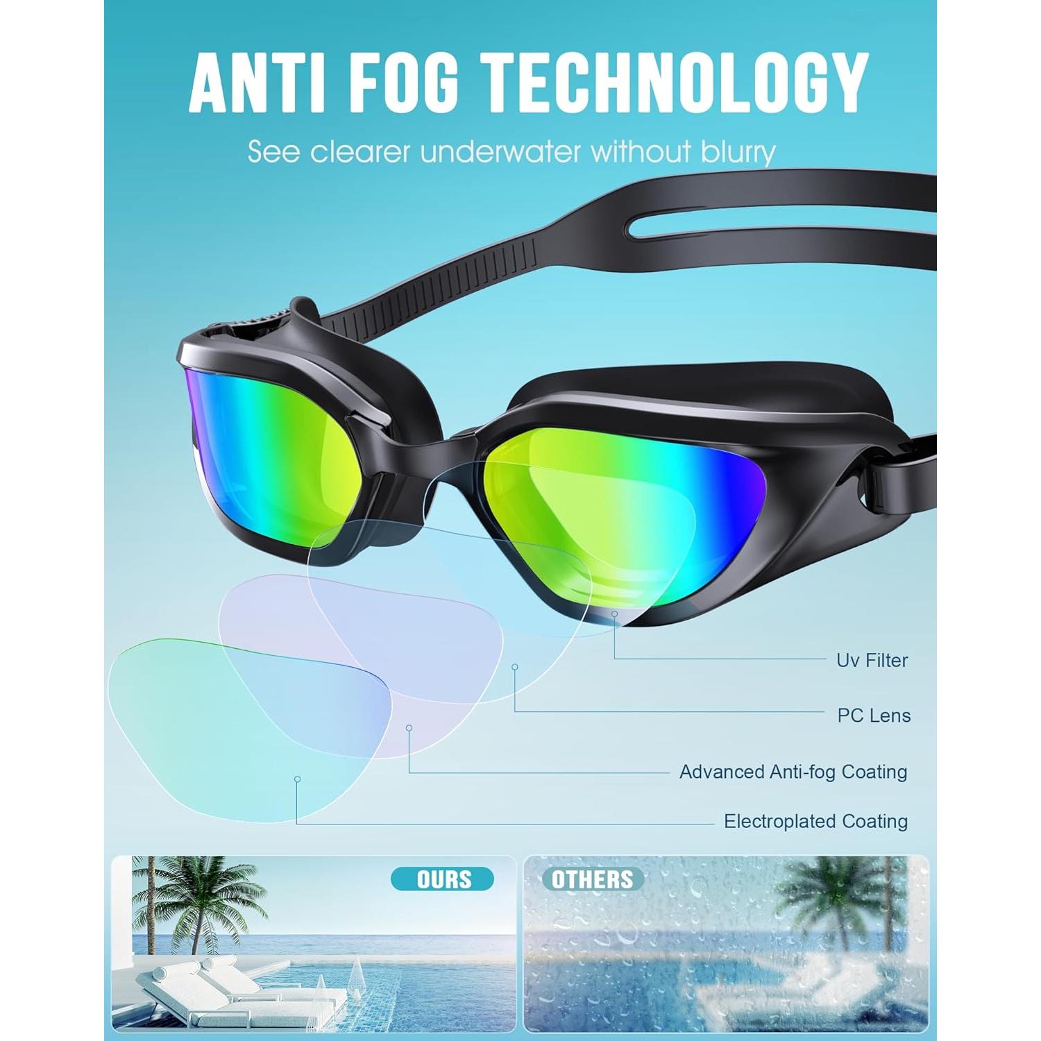 Gafas de natación Vegemono SWG unisex anti-vaho UV400