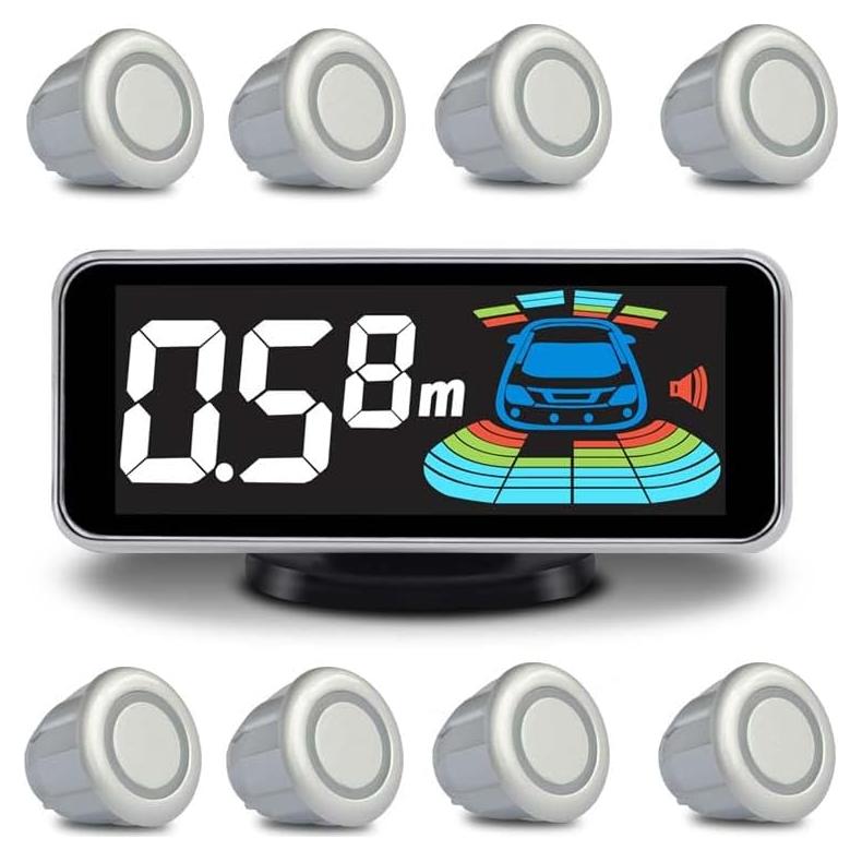 Sistema Parktronic NY-006-008 con 8 Sensores y Pantalla LCD
