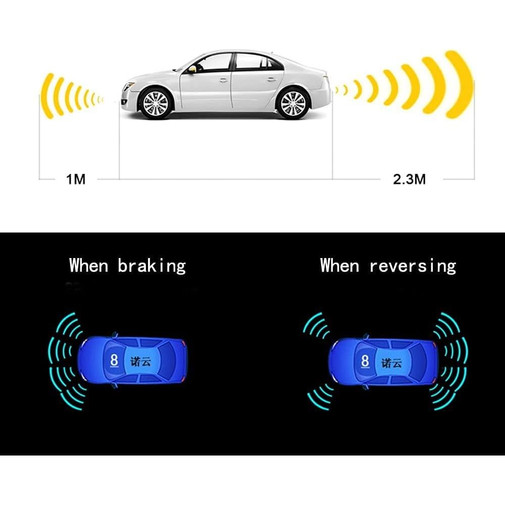 Sistema Parktronic NY-006-008 con 8 Sensores y Pantalla LCD