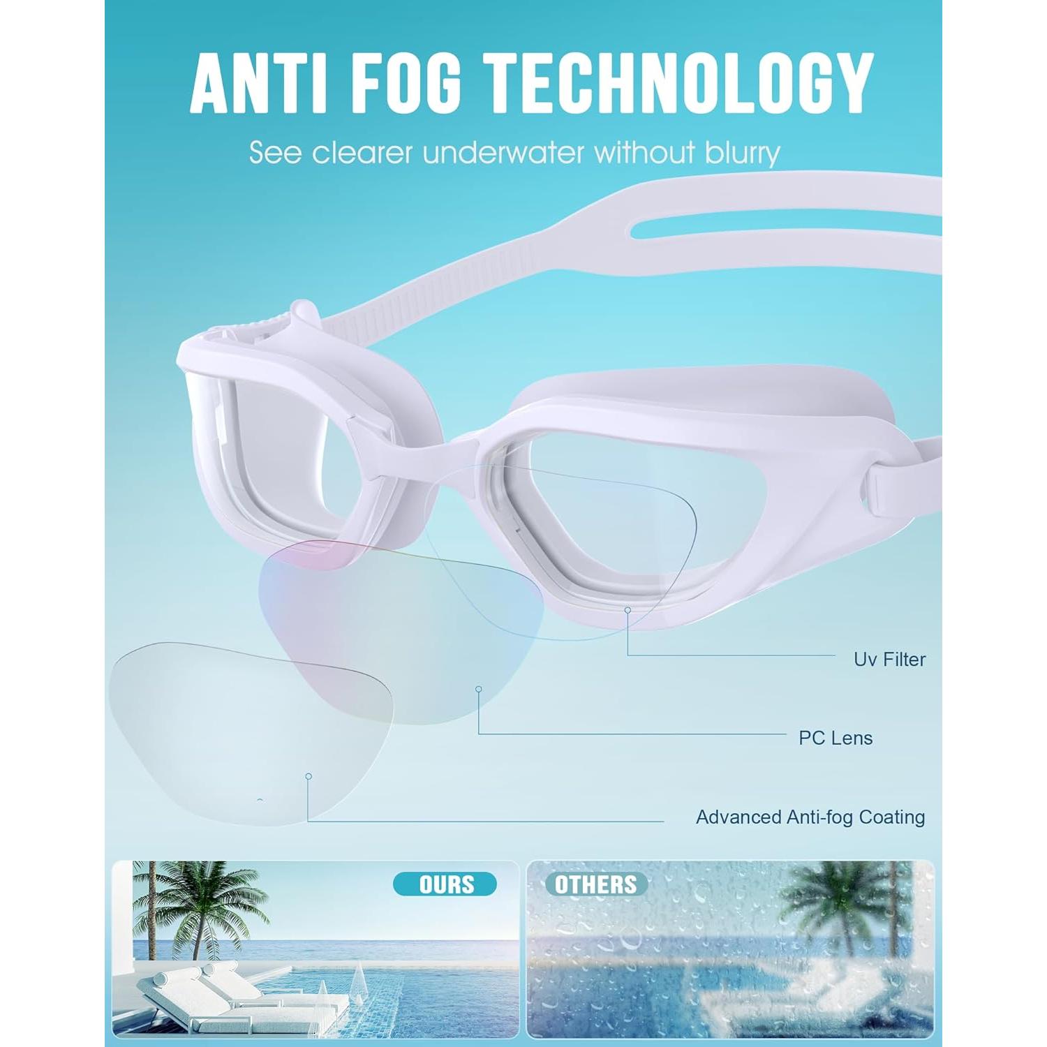 Gafas de natación Vegemono SWG unisex anti-vaho UV400