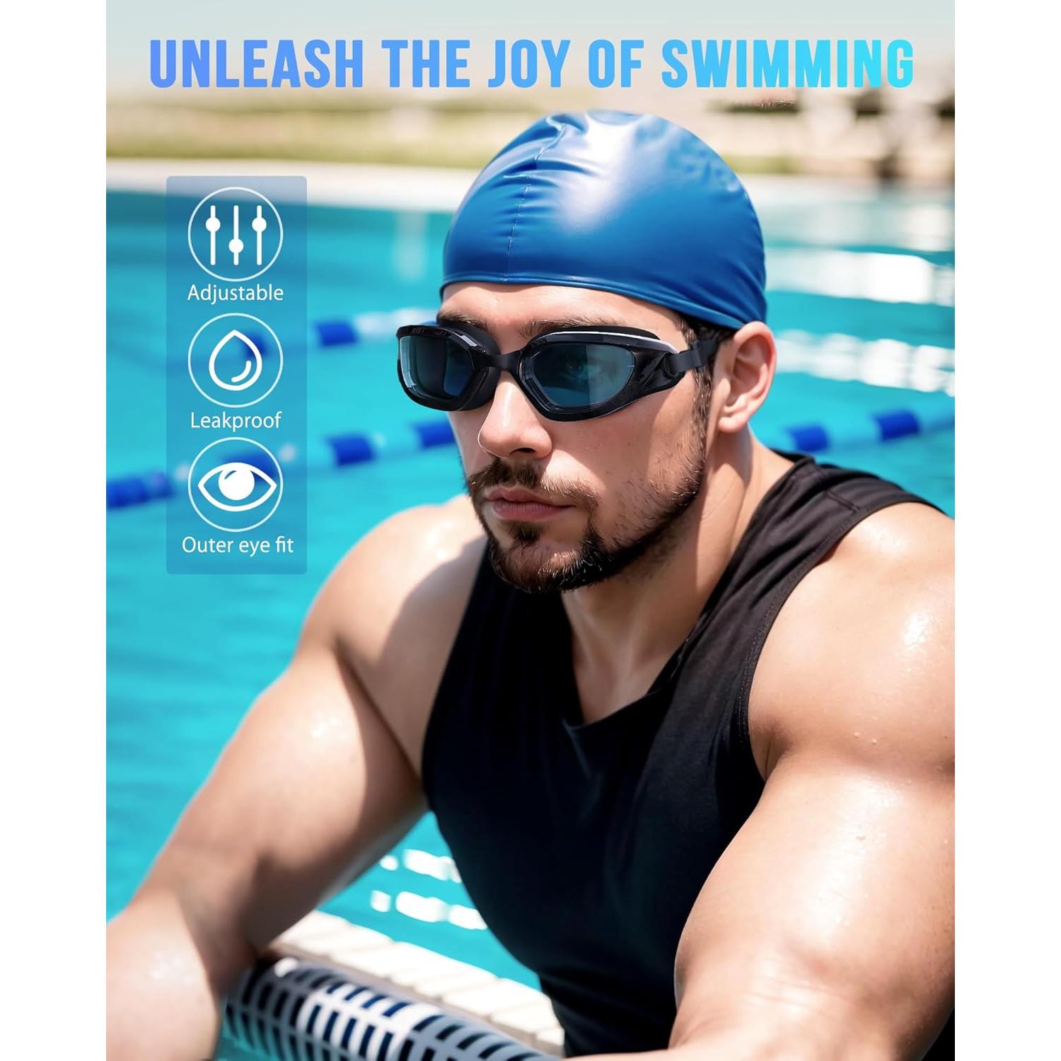 Gafas de Natación Vegemono SWG Unisex Anti Niebla UV400