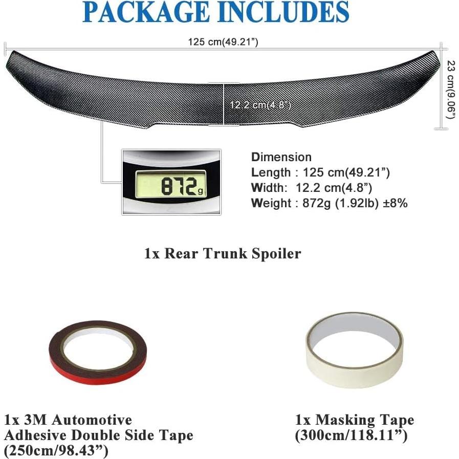 Alerón de Maletero de Fibra de Carbono AeroBon para BMW X4 2019-2024