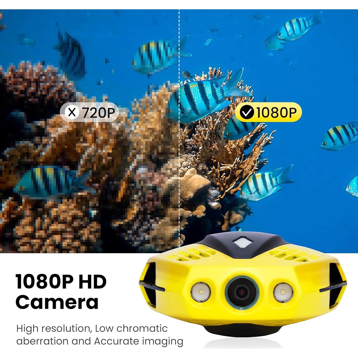 Cámara Submarina Chasing Dory 1080p Control Remoto Bluetooth