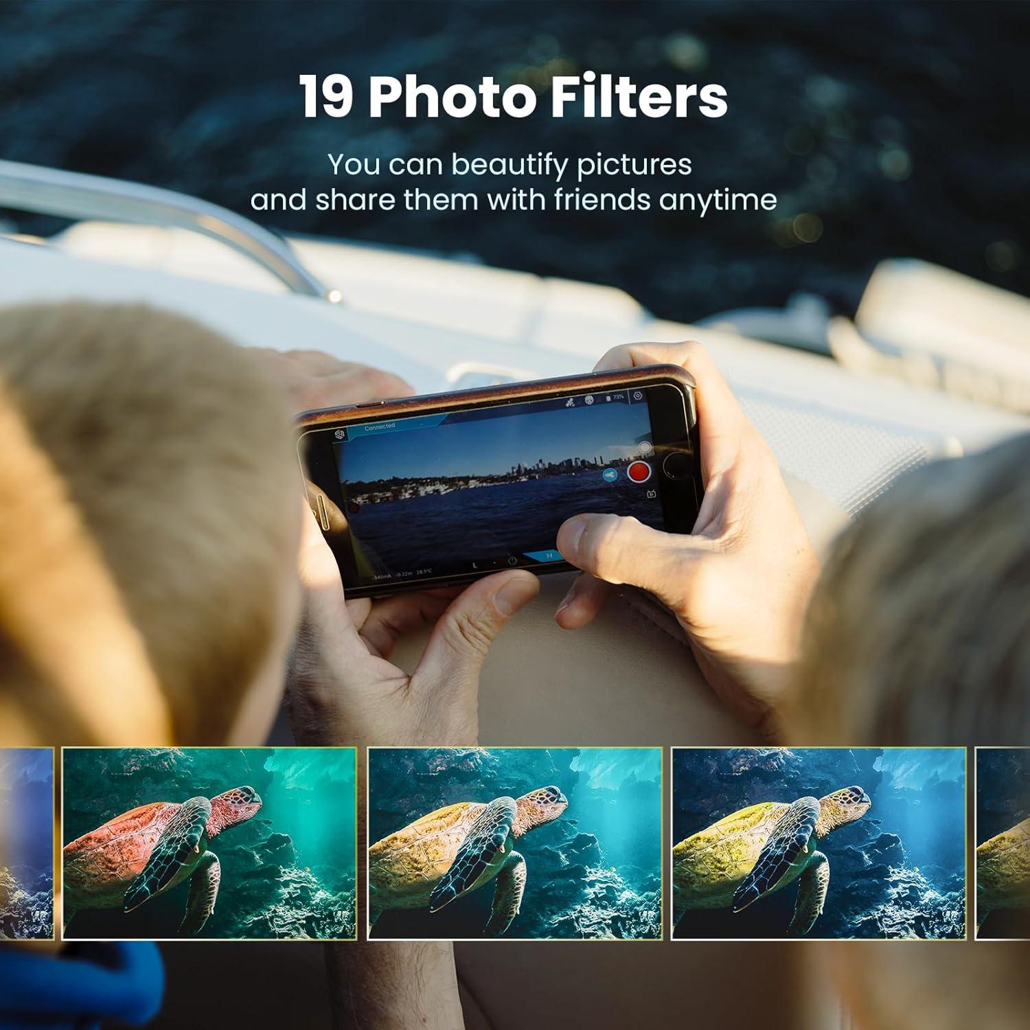 Cámara Submarina Chasing Dory 1080p Control Remoto Bluetooth