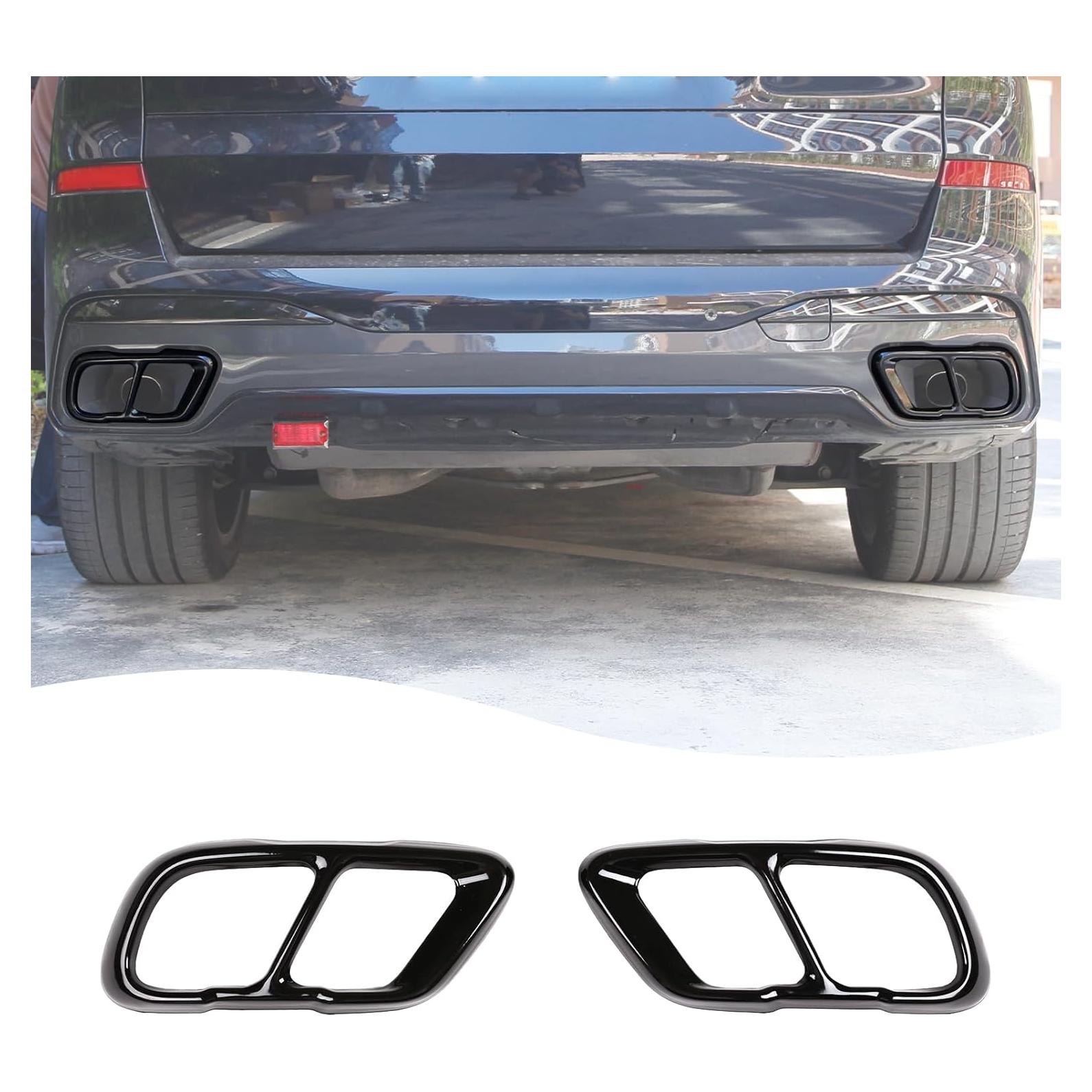 Cubierta de Escape LLKUANG para BMW X5 X6 X7 2019-2024 Acero Inoxidable