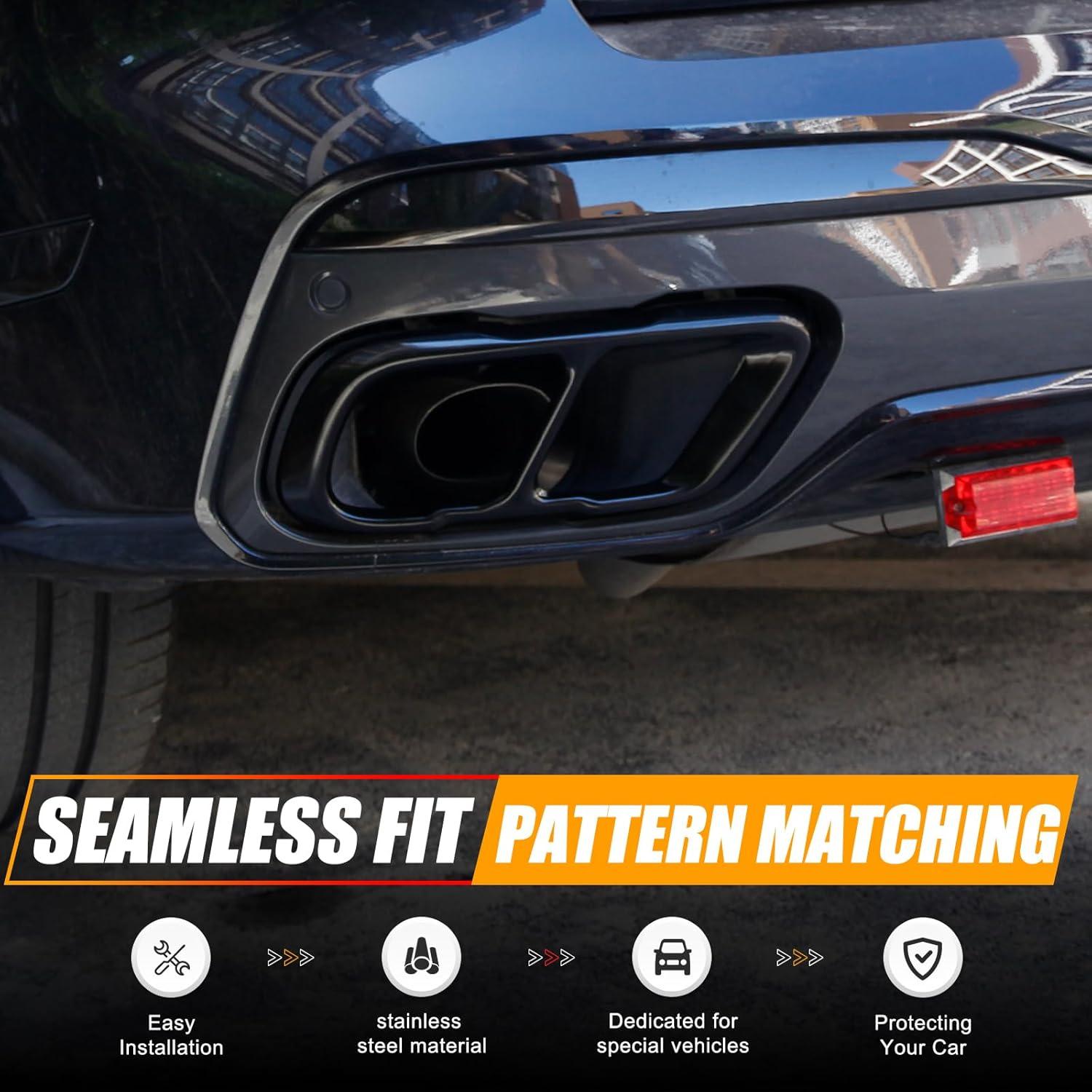 Cubierta de Escape LLKUANG para BMW X5 X6 X7 2019-2024 Acero Inoxidable