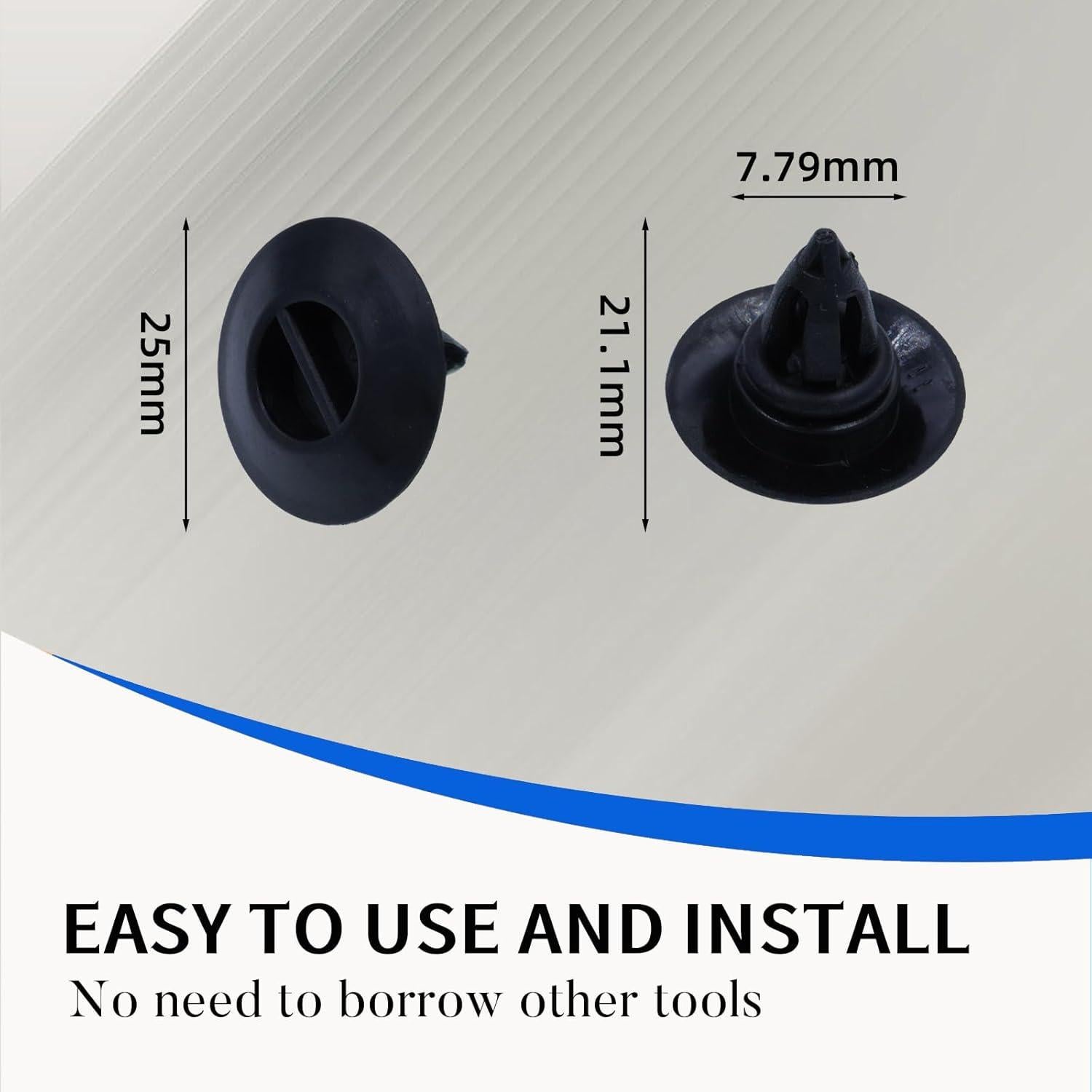 10 Clips de Panel de Rocker NINGFIST para BMW X5 X6 E70 E71 E72