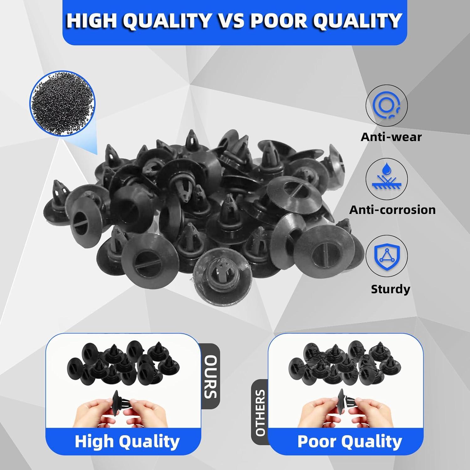 10 Clips de Panel de Rocker NINGFIST para BMW X5 X6 E70 E71 E72