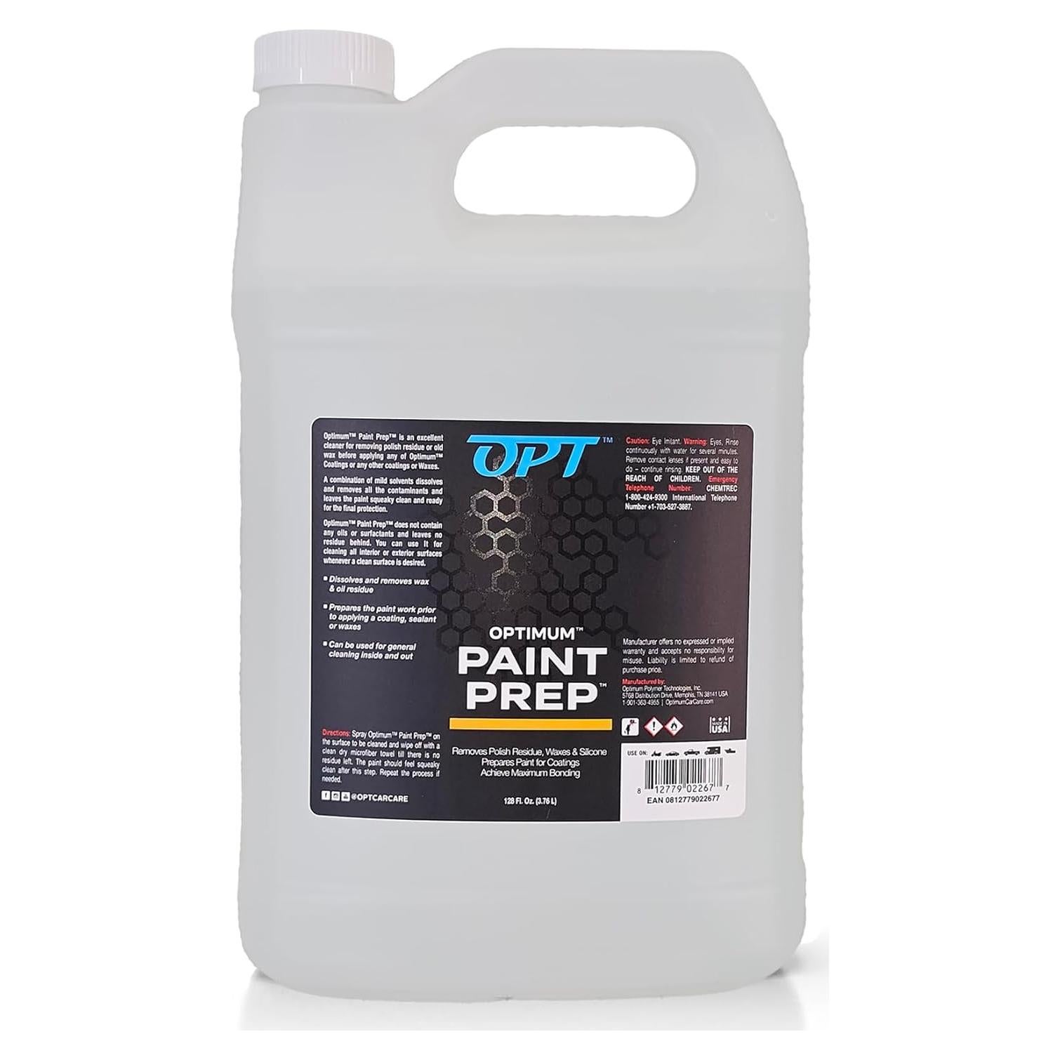 Optimum Paint Prep 3.785L - Limpiador para Recubrimiento Cerámico