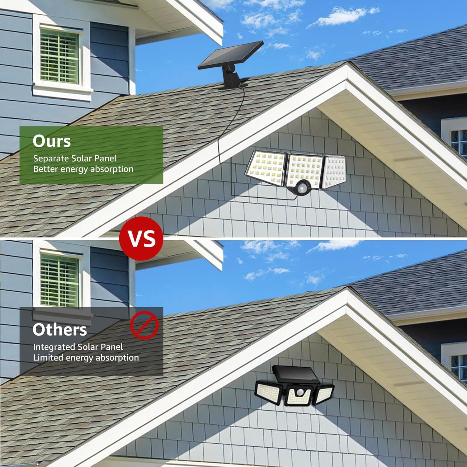 Luces Solares Lepro 2 Paquetes con Sensor de Movimiento