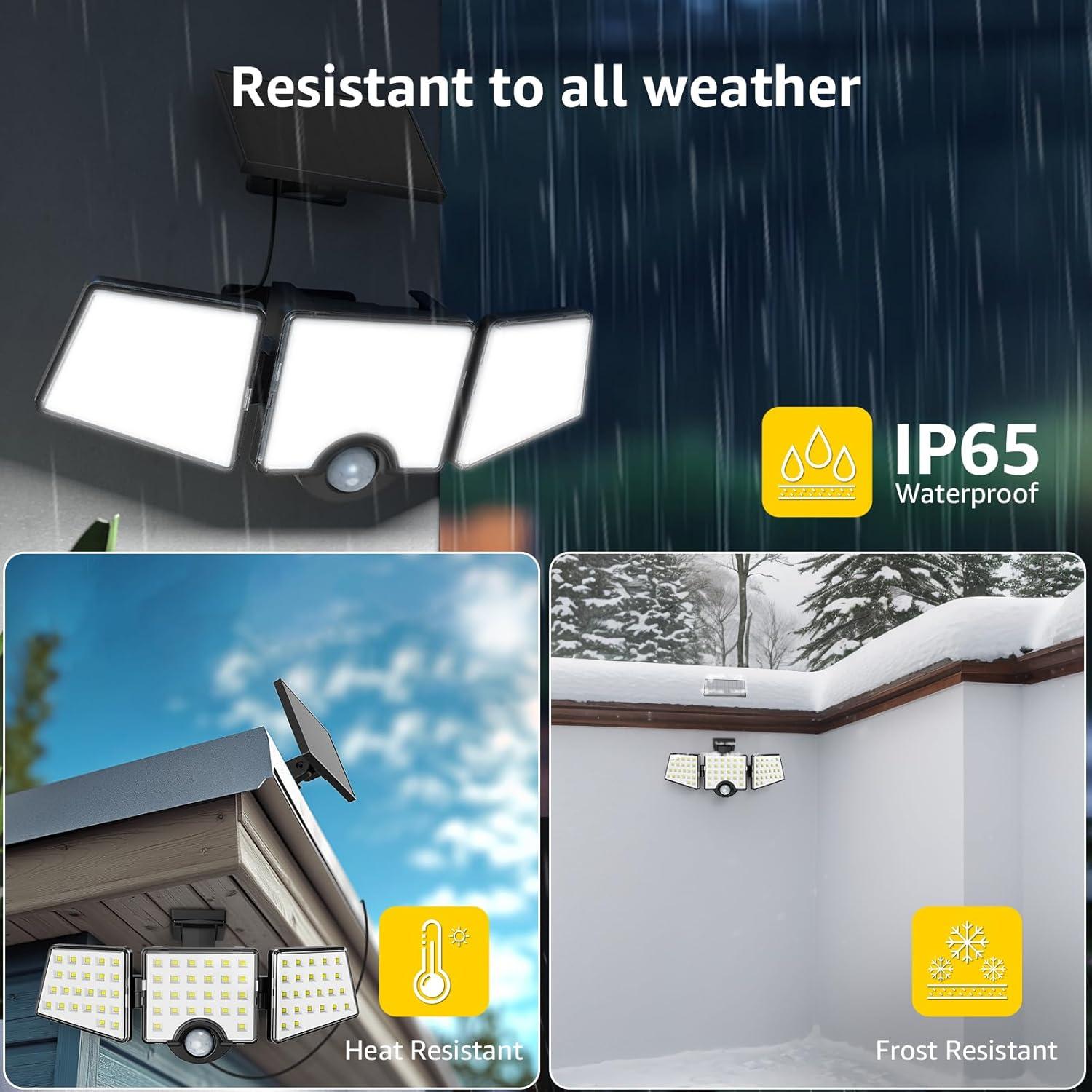 Luces Solares Lepro 2 Paquetes con Sensor de Movimiento