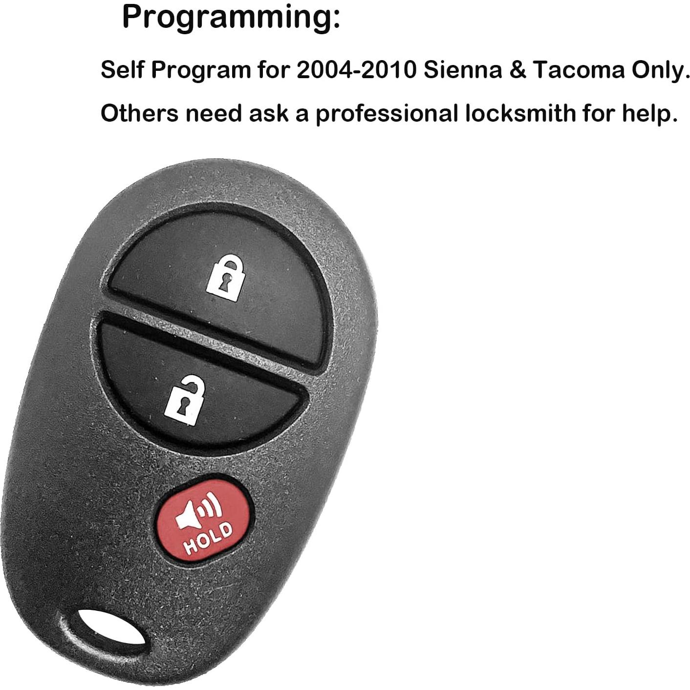 Control Remoto Auto Key Max GQ43VT20T para Tacoma 2005-2016