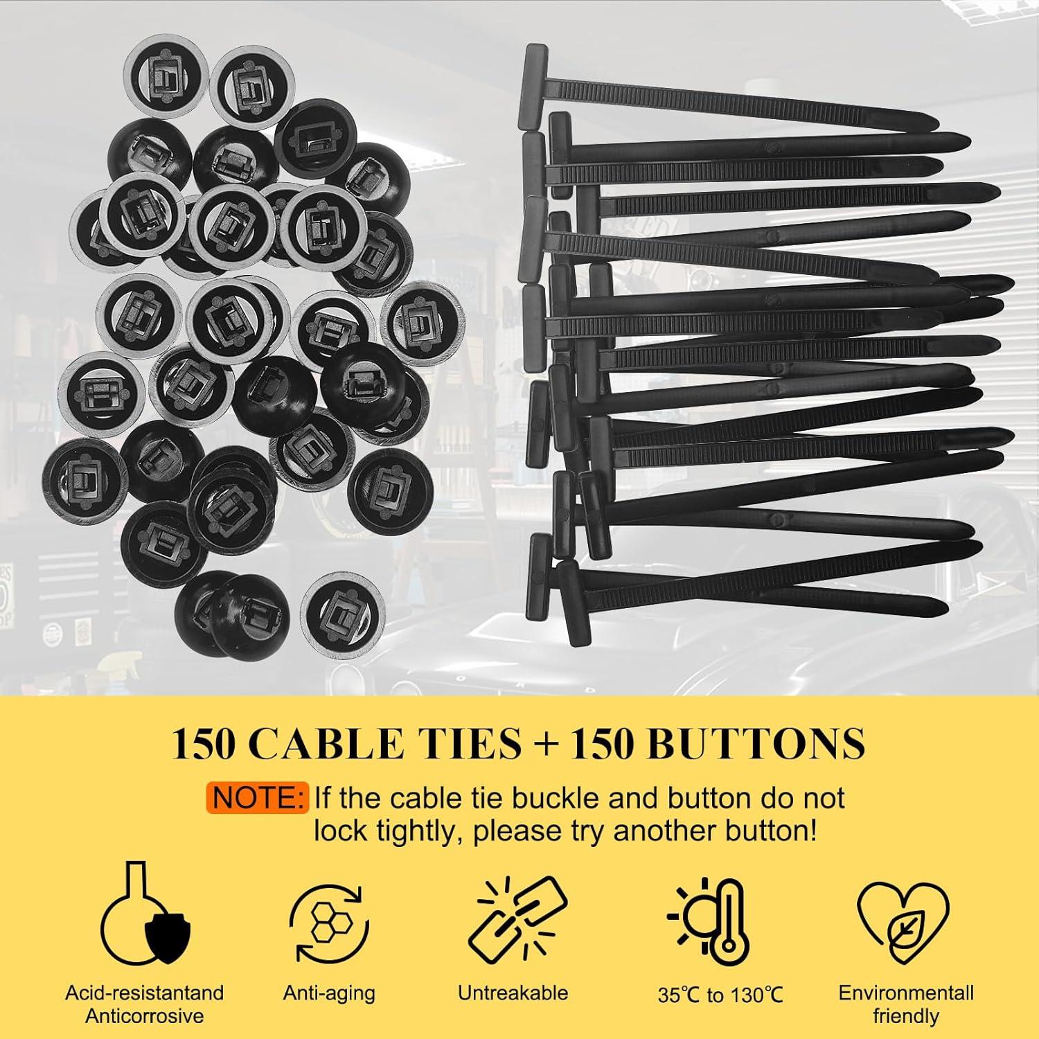 150 Piezas Hebilla de Brida Universal Nylon ShenZhen ZDK120