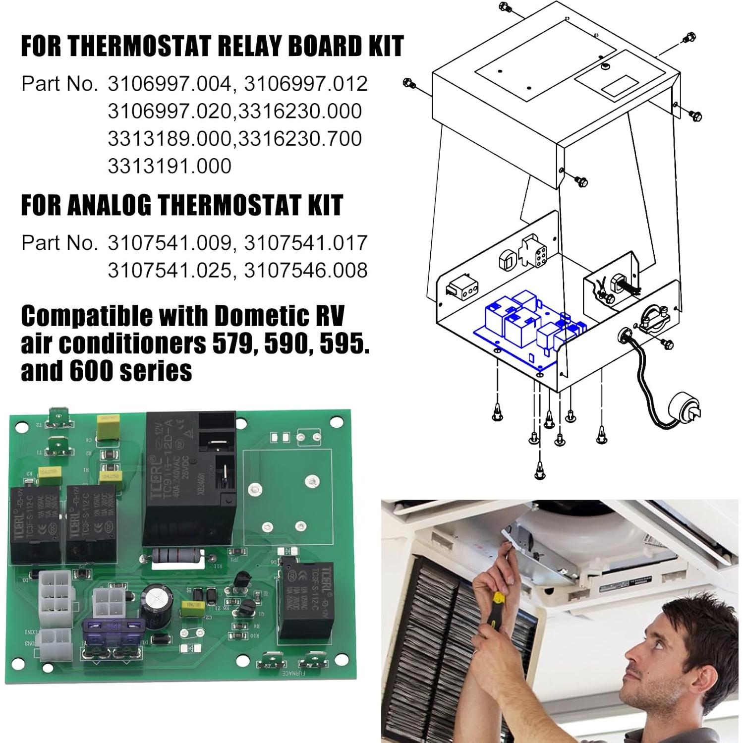 Termostato Analógico HLTIT 3106996022 Verde para A/C