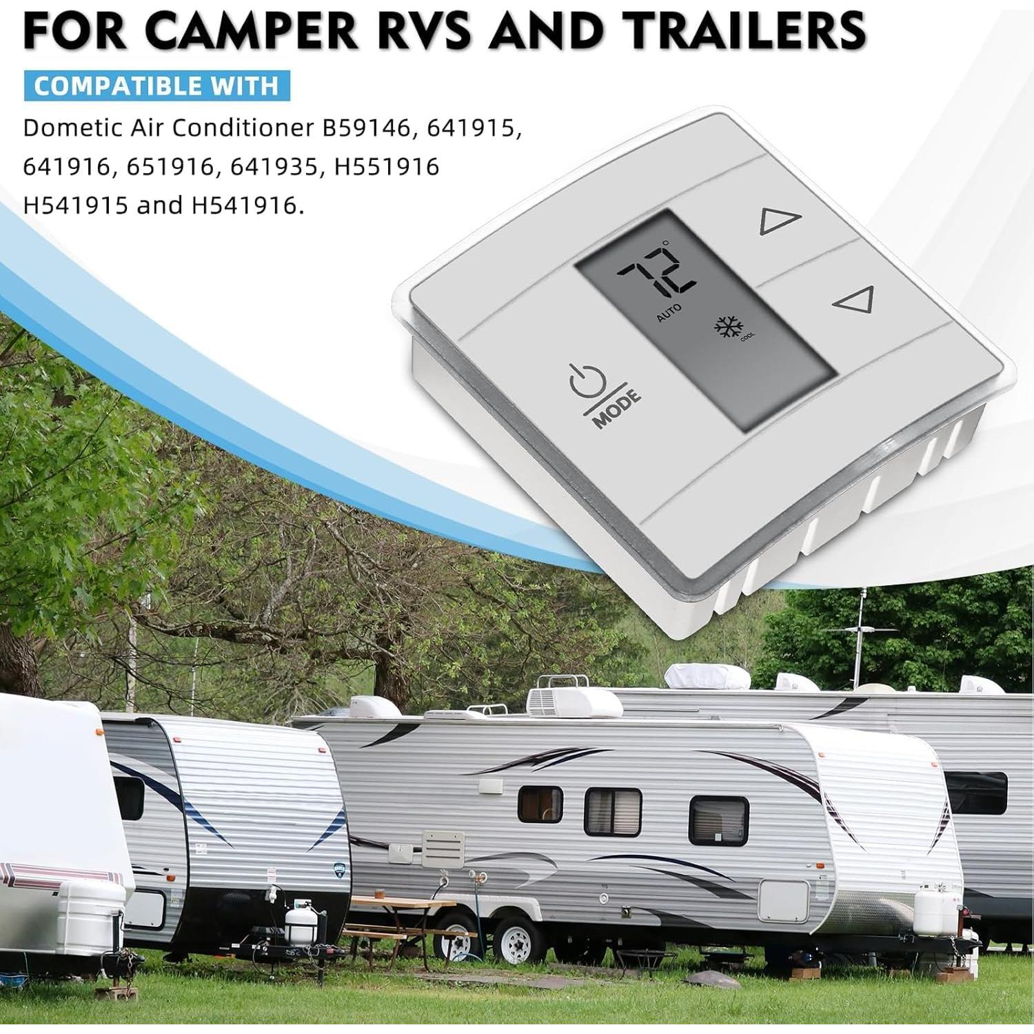 Termostato de Pared Dometic 3316250.700 para RV Blanco