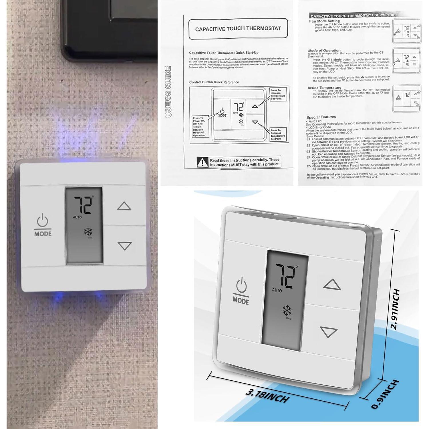 Termostato de Pared Dometic 3316250.700 para RV Blanco