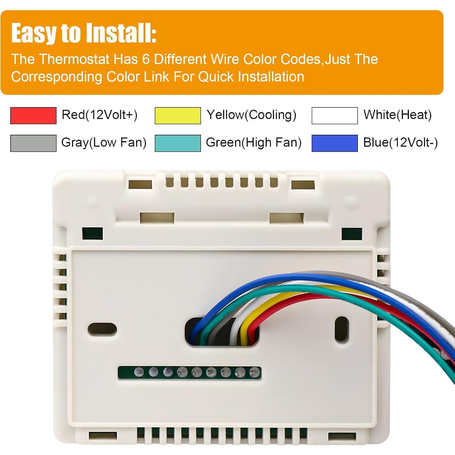 Termostato Digital Wosijm 7330F3852 para Aire Acondicionado RV