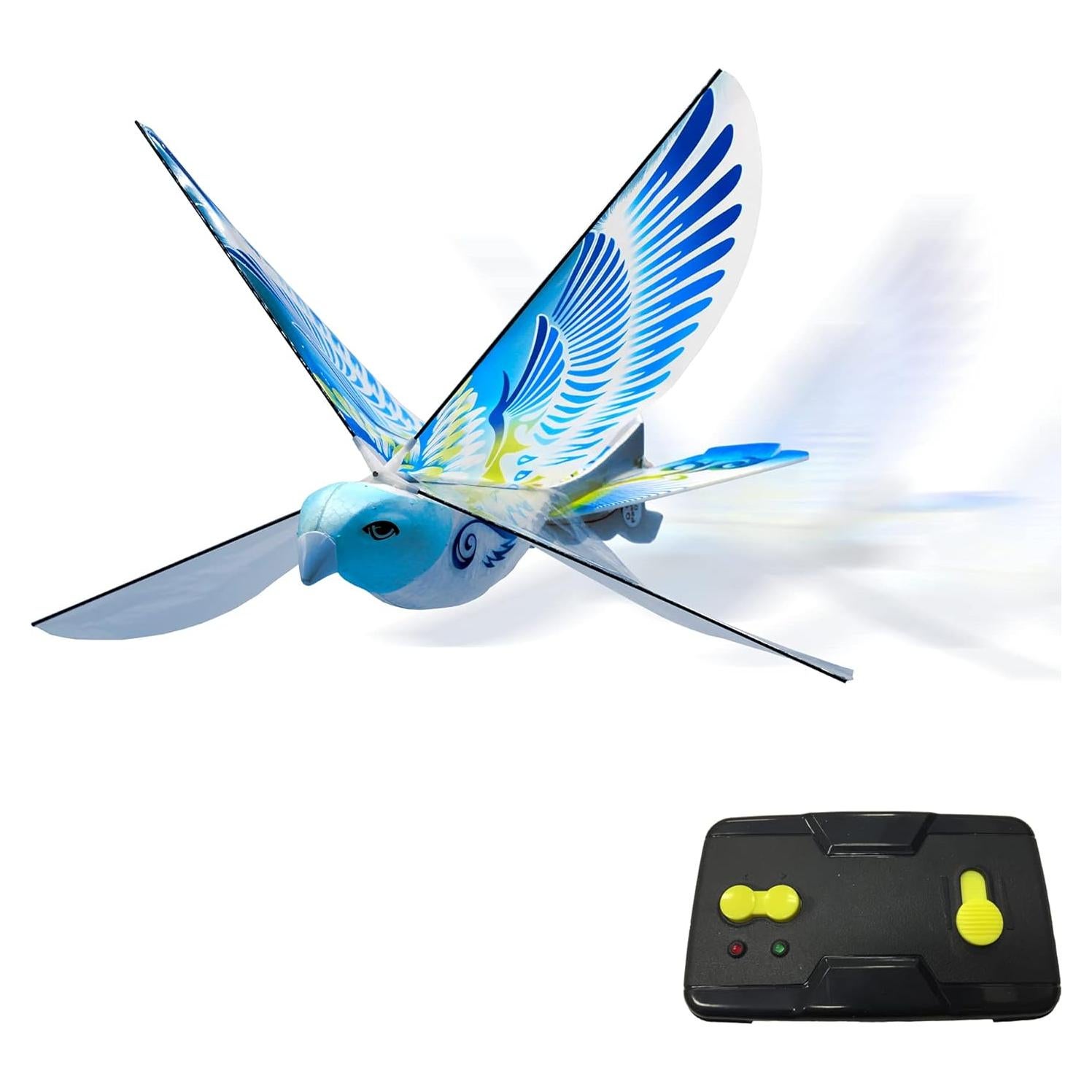 Juguete Volador RC Mukikim eBird Paloma Azul - Alas Biónicas