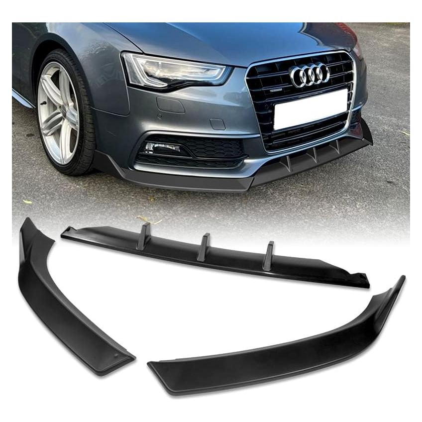 Kit de Labio de Parachoques Frontal 3 Piezas DriftX para Audi A5/S5 2013-2016