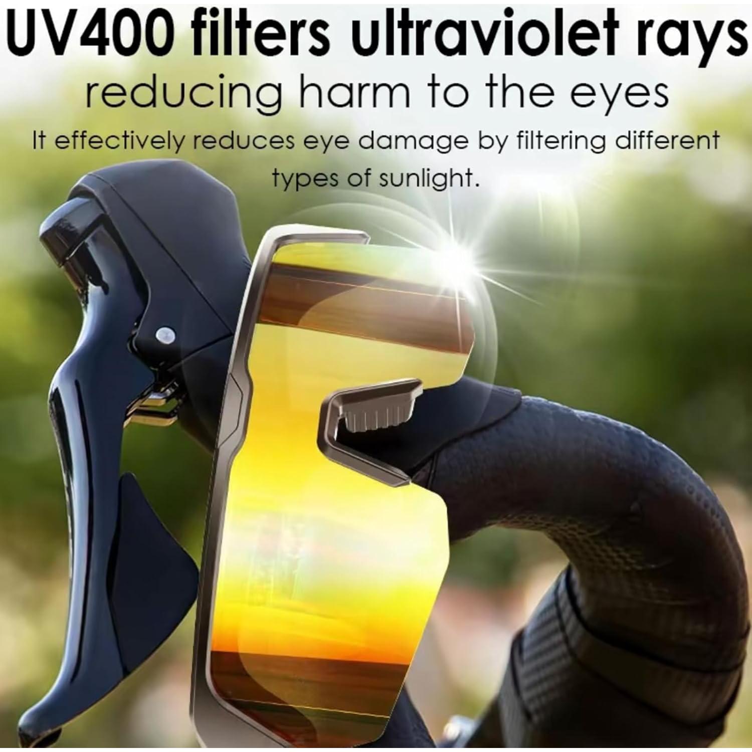 Smart Bluetooth Glasses for Men & Women: Smart Glasses Built-in Mic & Open Ear Music Speakers, UV Protection Running Cycling Sunglasses for Outdoor Activities and Everyday Use (Gold)