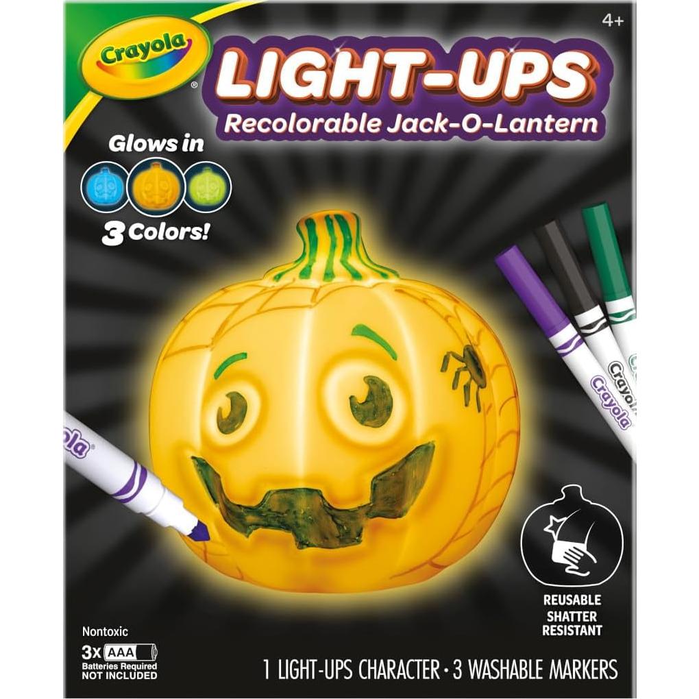 Crayola Light-Ups Calabaza Iluminada Reutilizable 10,8 cm