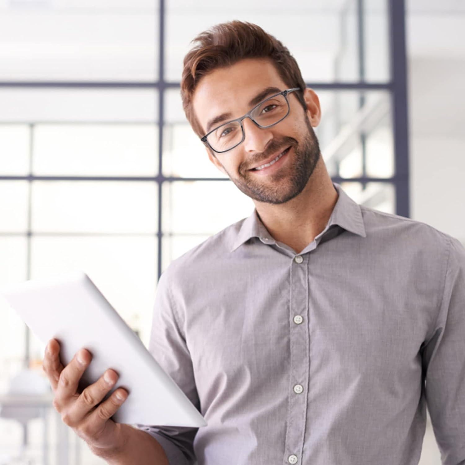 Gafas de lectura progresivas Skyoak +2.0 gris TR90 ligeras