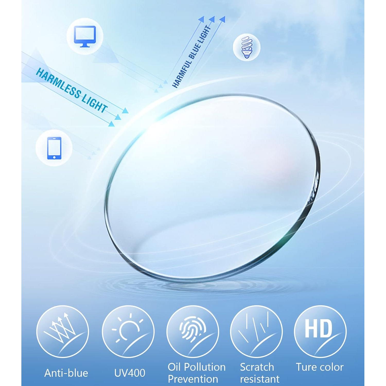 Gafas de lectura progresivas Skyoak +2.5 bloqueo luz azul