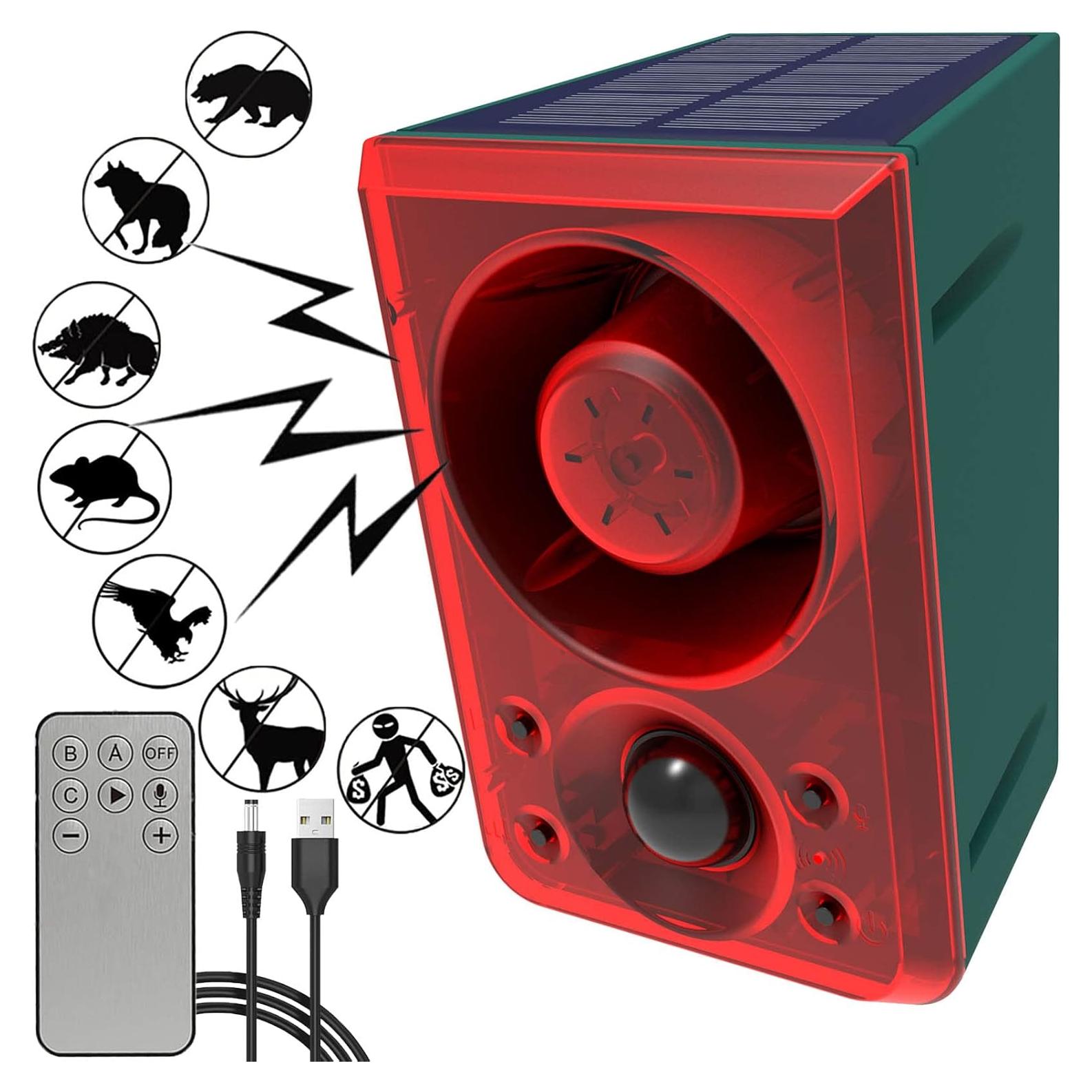 Alarma de Movimiento Solar SENKEFEI 130dB con Control Remoto