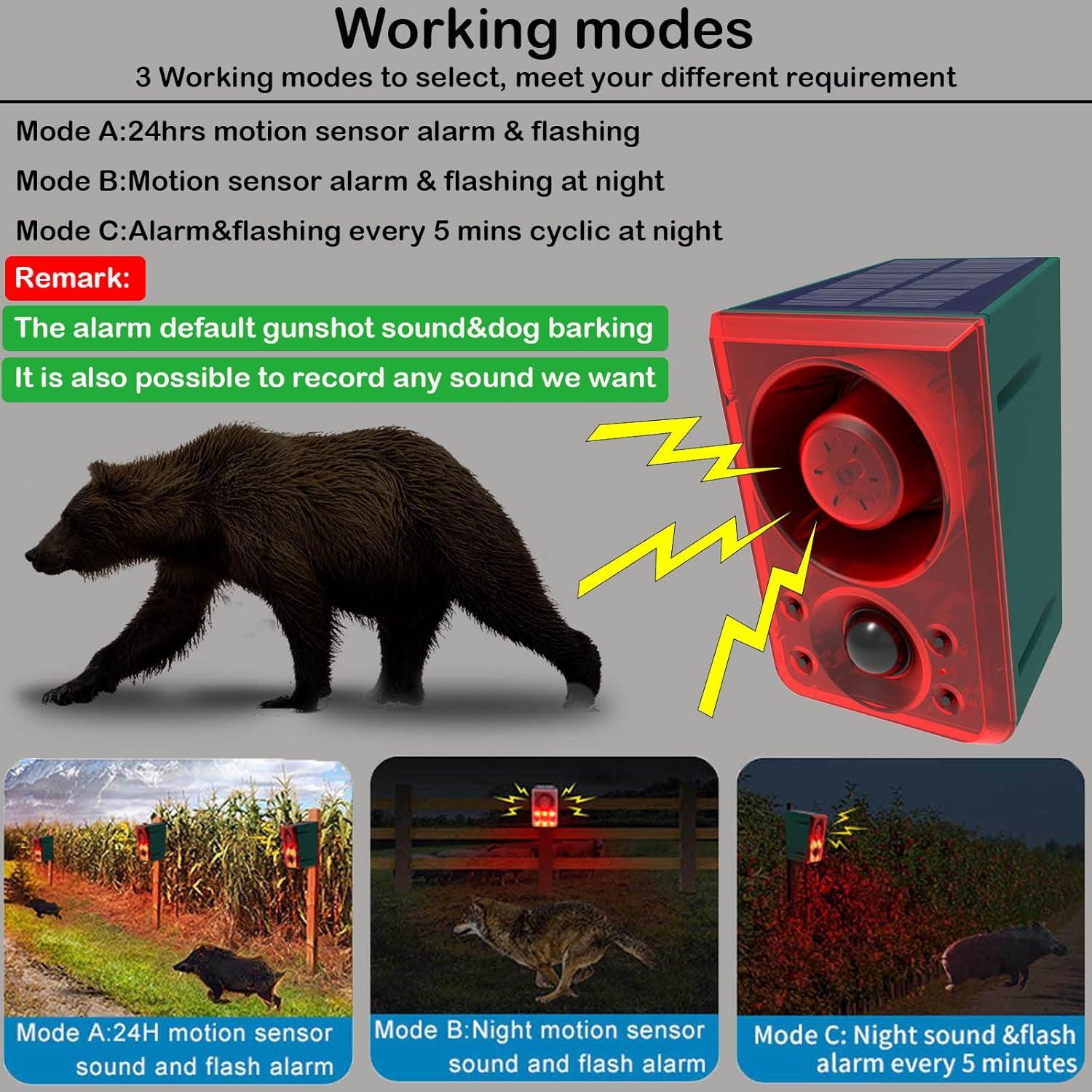Alarma de Movimiento Solar SENKEFEI 130dB con Control Remoto