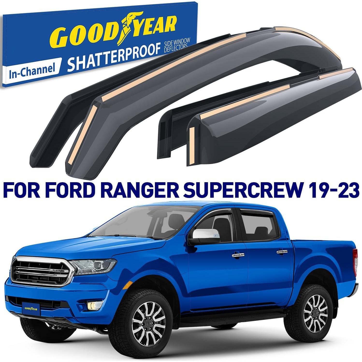Deflectores de Ventana Goodyear GY003449LP para Ford Ranger 2019-2023