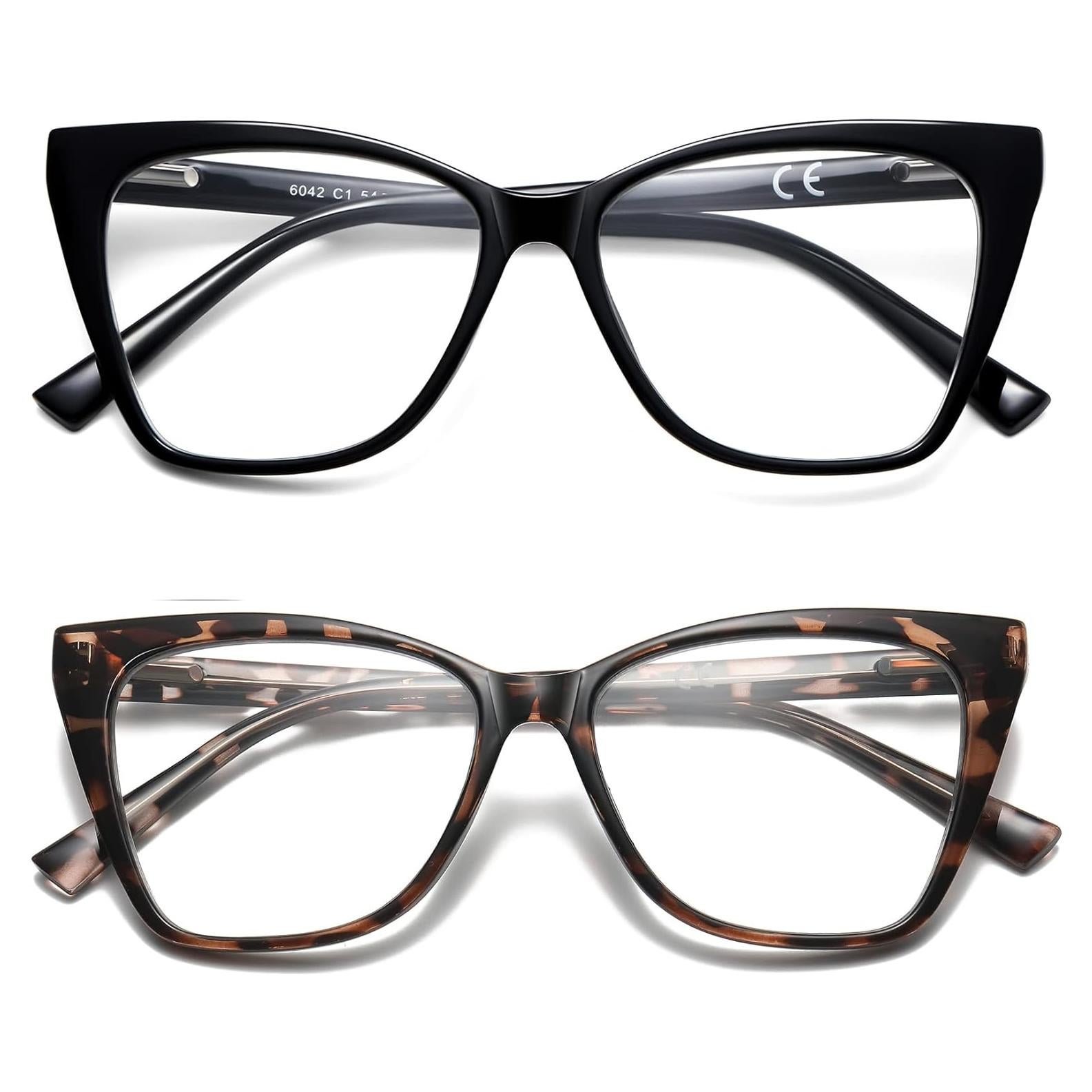 Gafas de lectura LKEYE ojo de gato 2 pares UV400