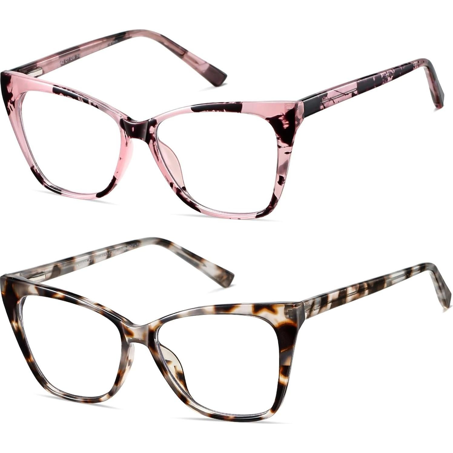 Gafas de lectura LKEYE estilo gato ojo 3.5D bloqueadoras luz azul